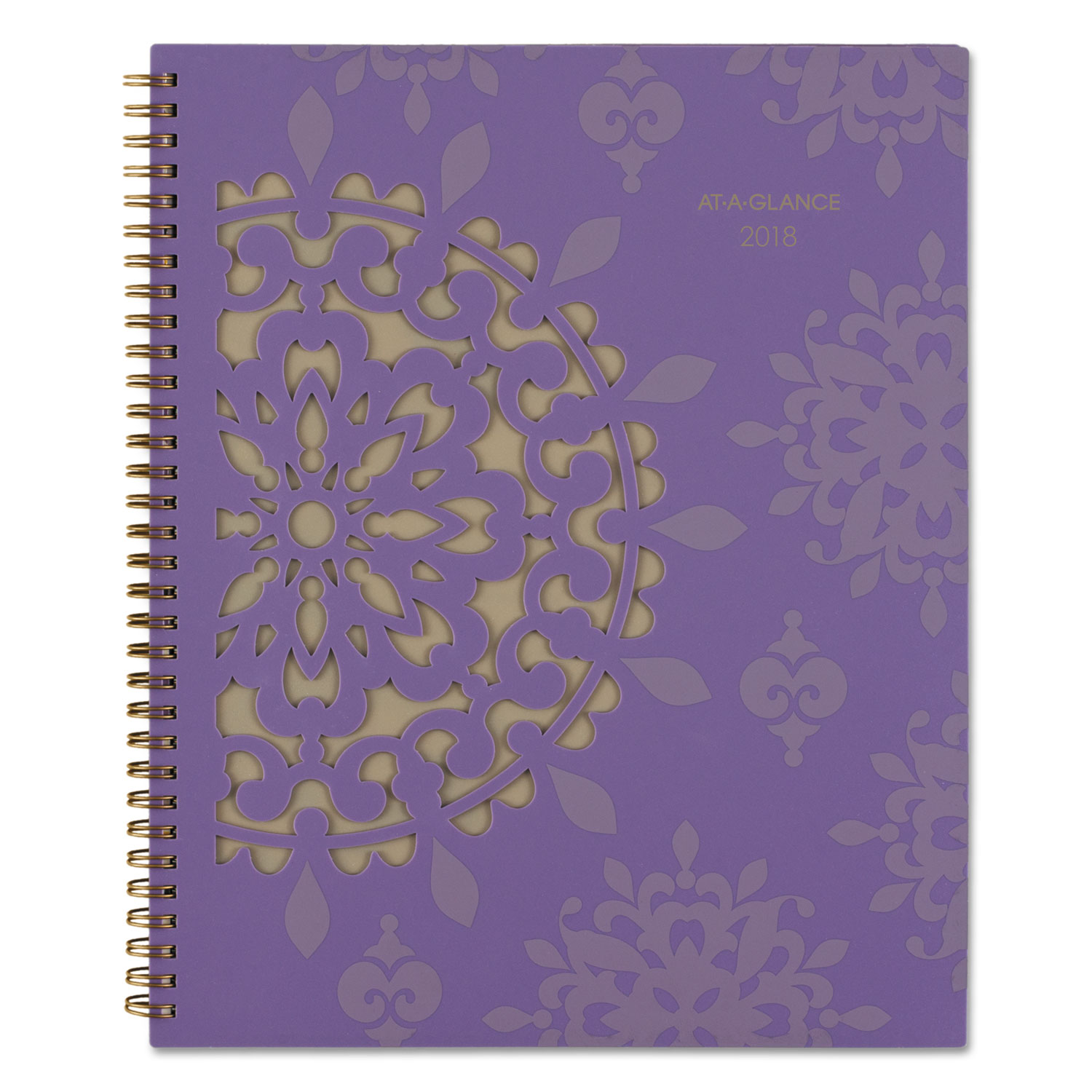 Vienna Weekly/Monthly Appointment Book, 8 1/2 x 11, Purple, 2018