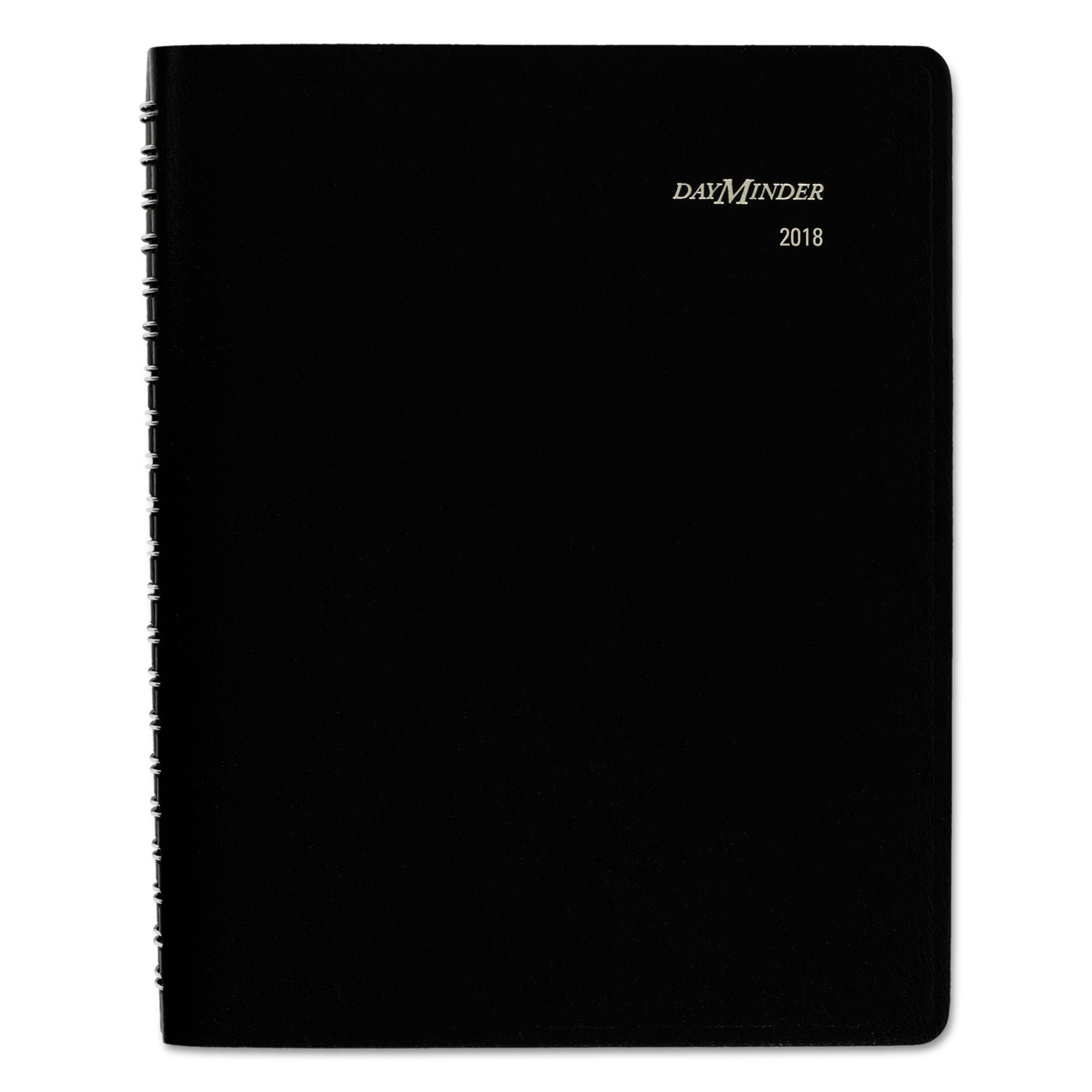 Four-Person Group Daily Appointment Book, 7 7/8 x 11, Black, 2018
