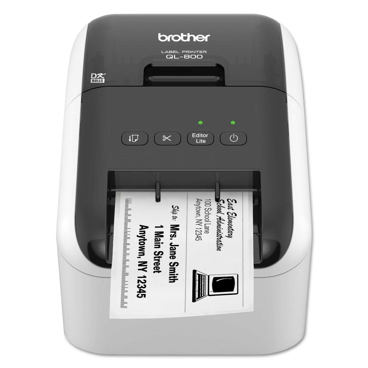 QL-800 High-Speed Professional Label Printer, 93 Labels/min Print Speed,  x 8.75 x Western Stationers