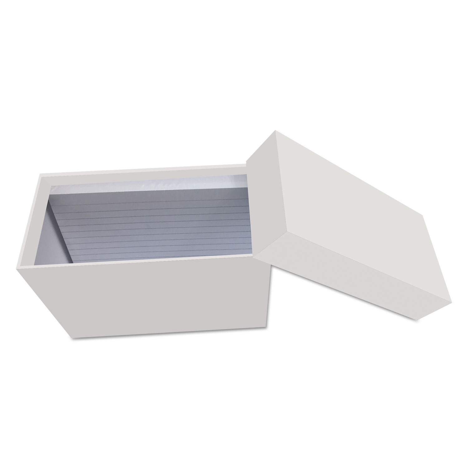 Index Card Box with 100 Ruled Index Cards, 4