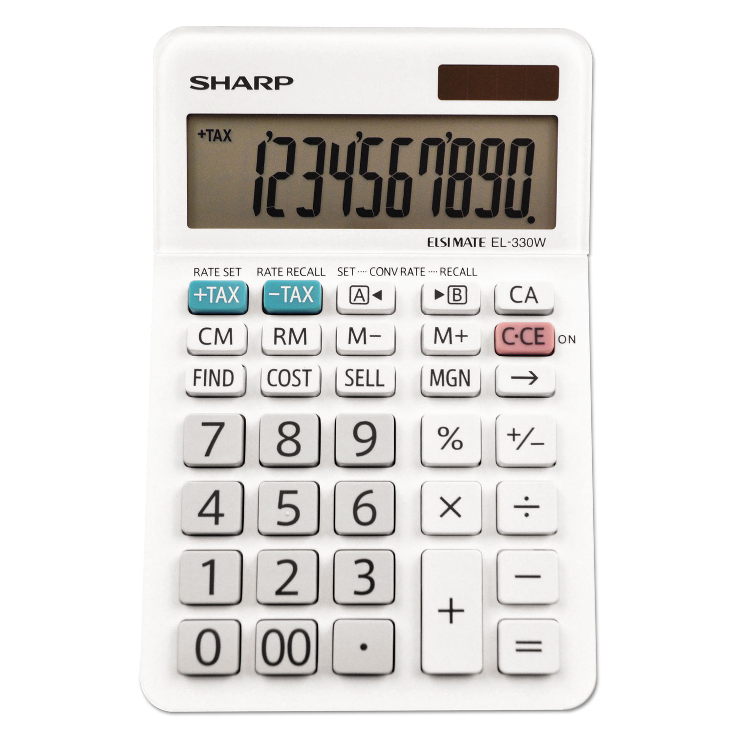  Sharp EL-330WB EL-330WB Desktop Calculator, 10-Digit LCD (SHREL330WB) 