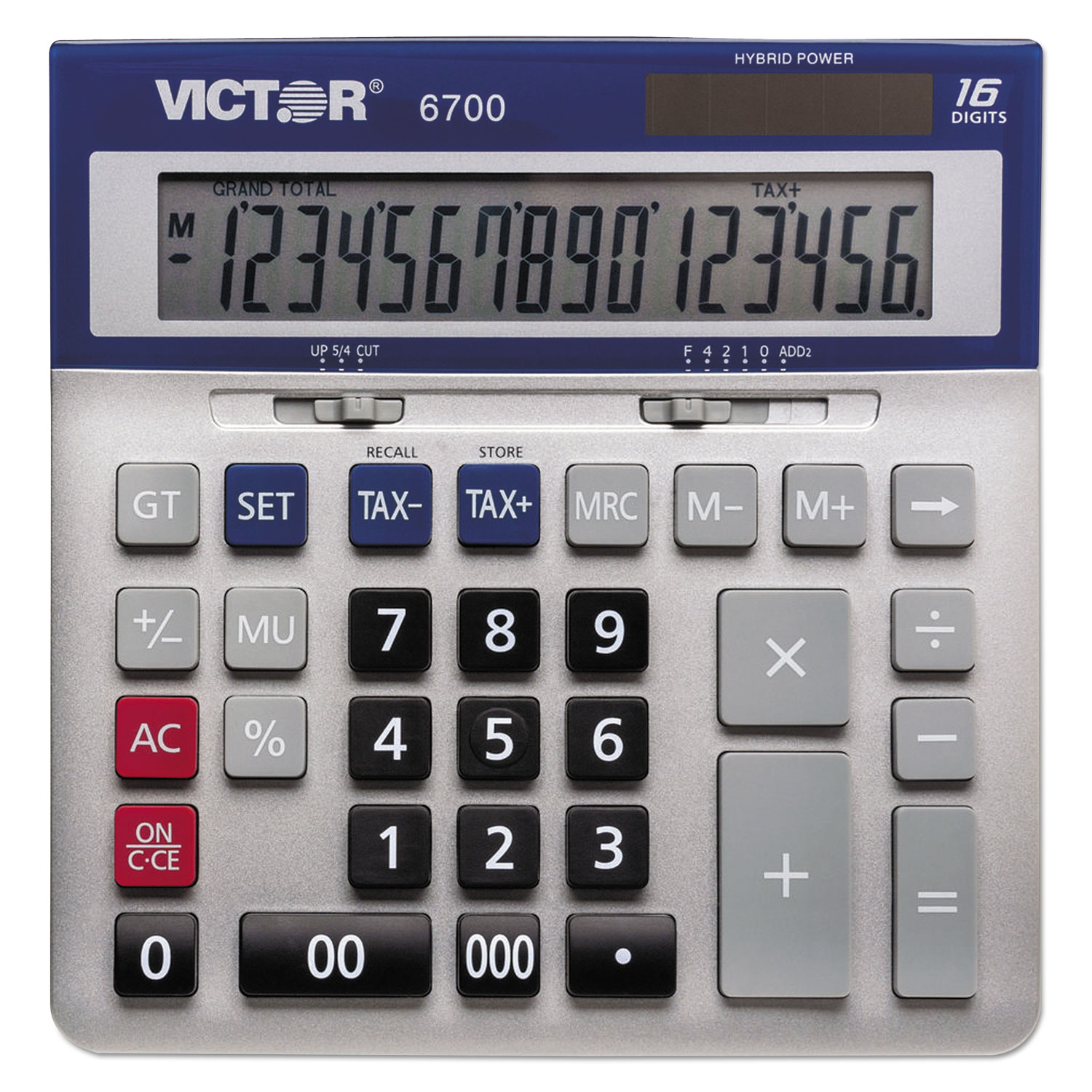  Victor 6700 6700 Large Desktop Calculator, 16-Digit LCD (VCT6700) 