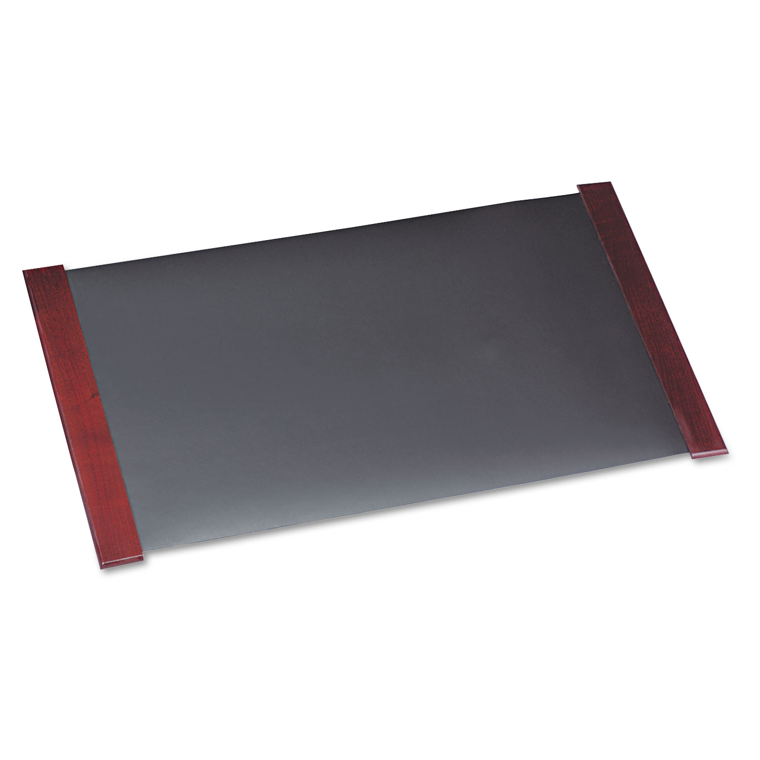  Carver CW02043 Desk Pad with Wood End Panels, 38 x 21, Mahogany Finish (CVR02043) 