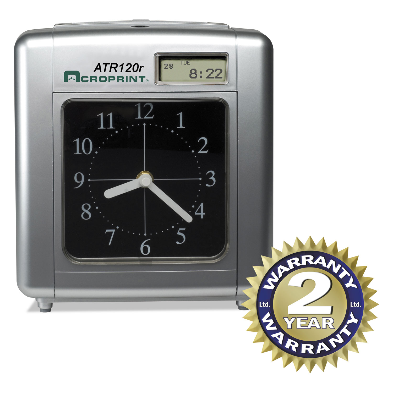  Acroprint 01-0212-000 Model ATR120 Analog/LCD Automatic Time Clock (ACP010212000) 