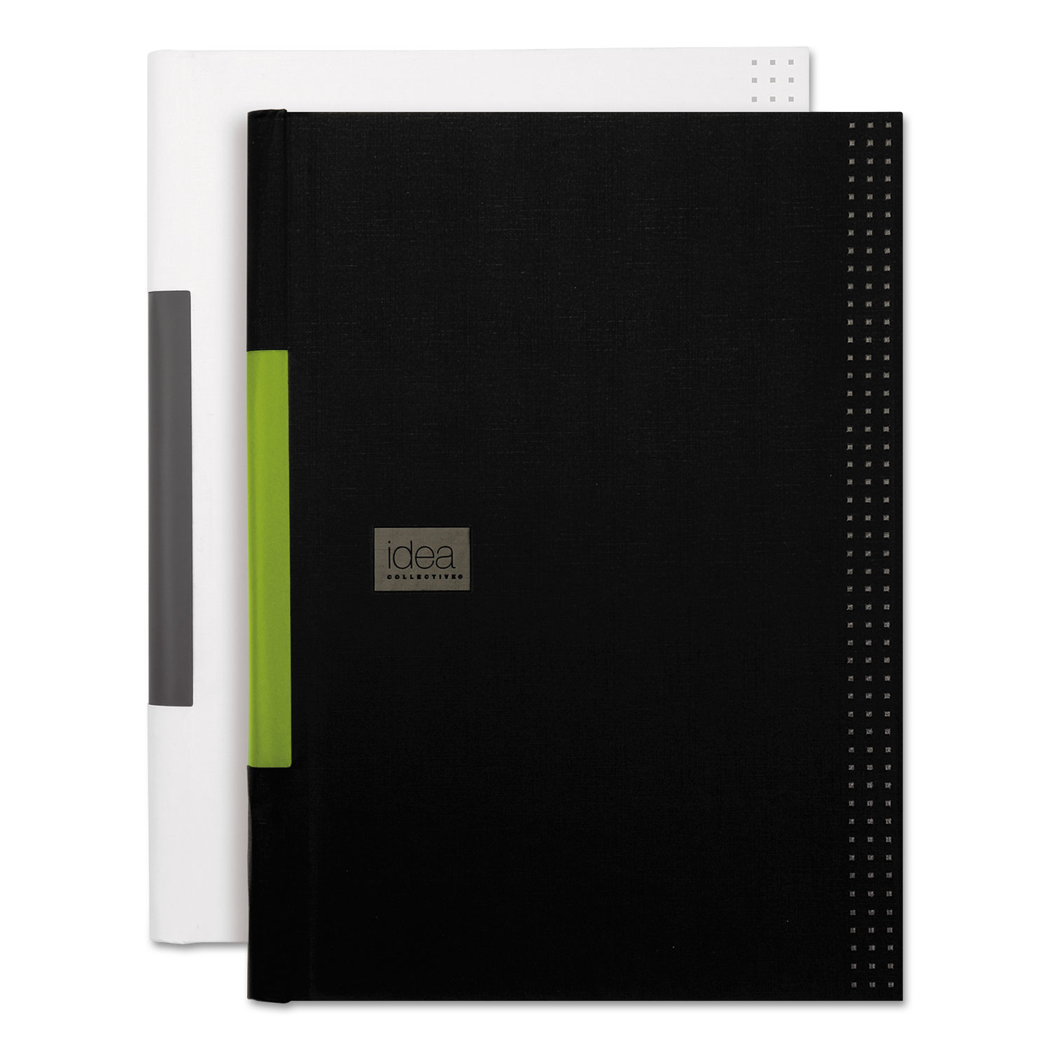 Idea Collective Professional Casebound Hardcover Notebook, 11 3/4x8 1/4, Black