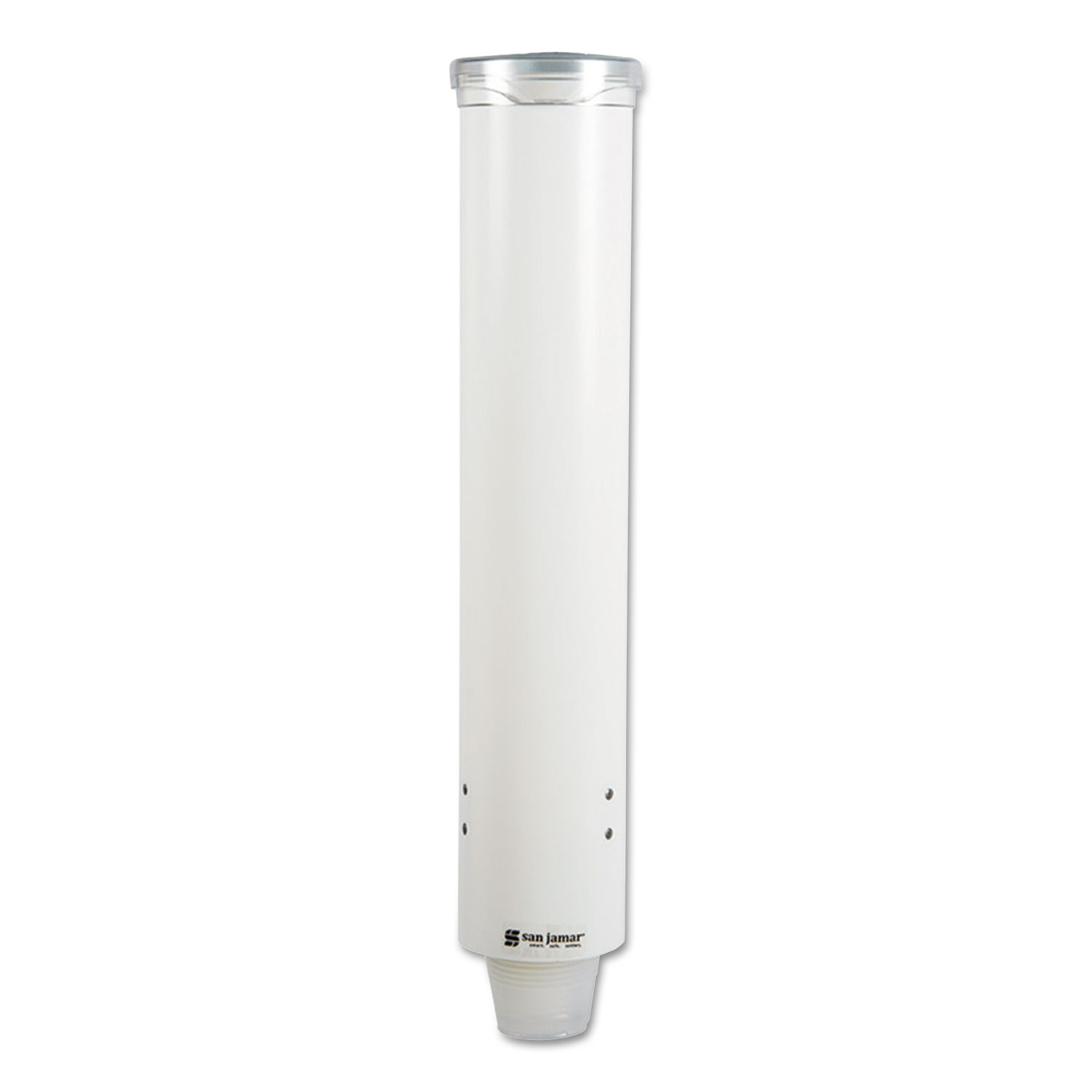  San Jamar SAN C4160WH Small Pull-Type Water Cup Dispenser, White (SJMC4160WH) 