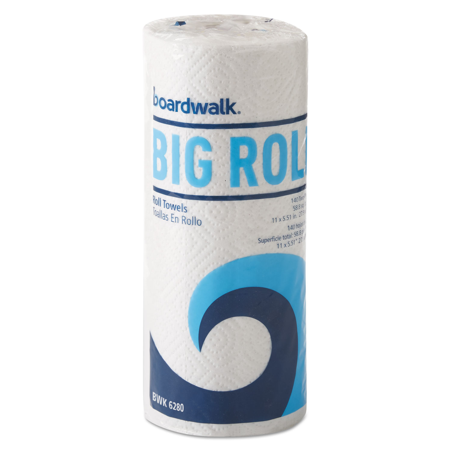  Boardwalk 6280 Office Packs Perforated Paper Towel Rolls, 2-Ply, White, 5.5x11,140/Roll,12/Ct (BWK6280) 