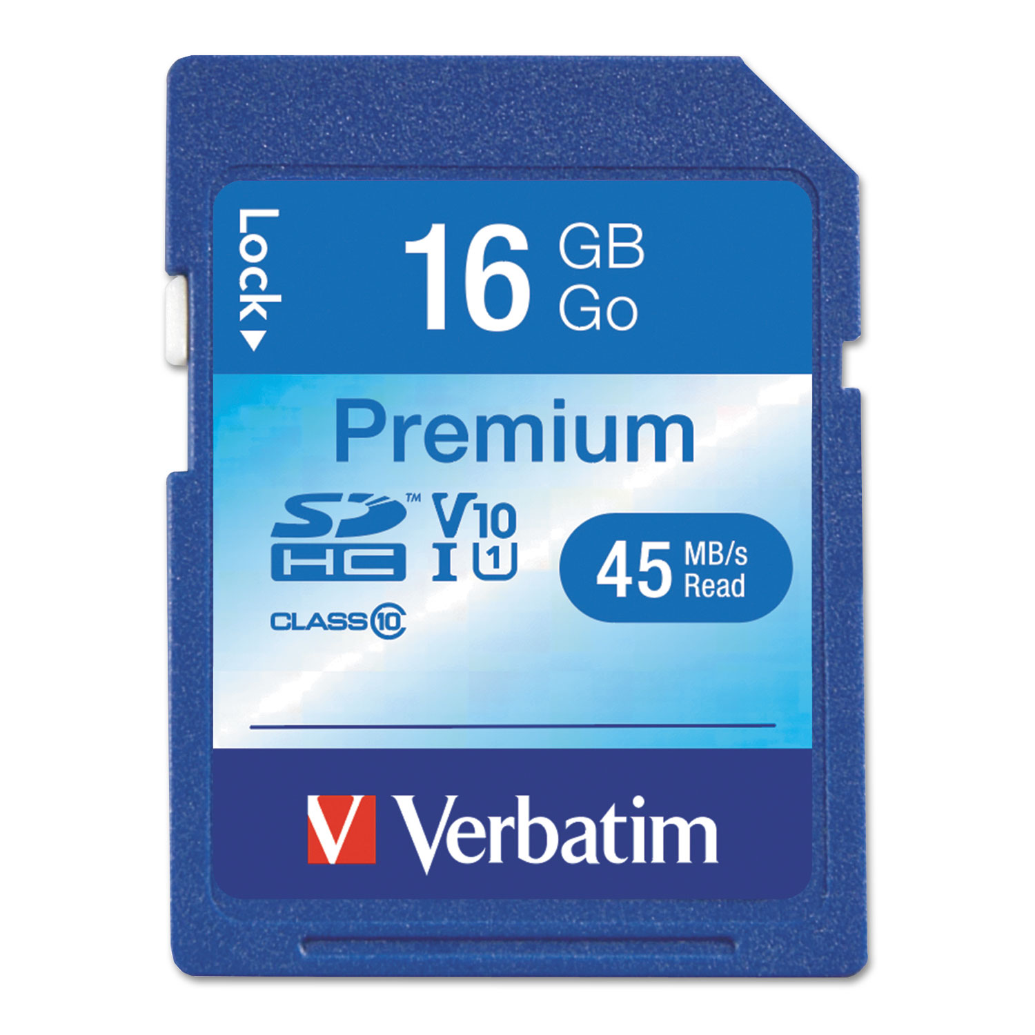 Premium SDHC Memory Card, Class 10, 16GB