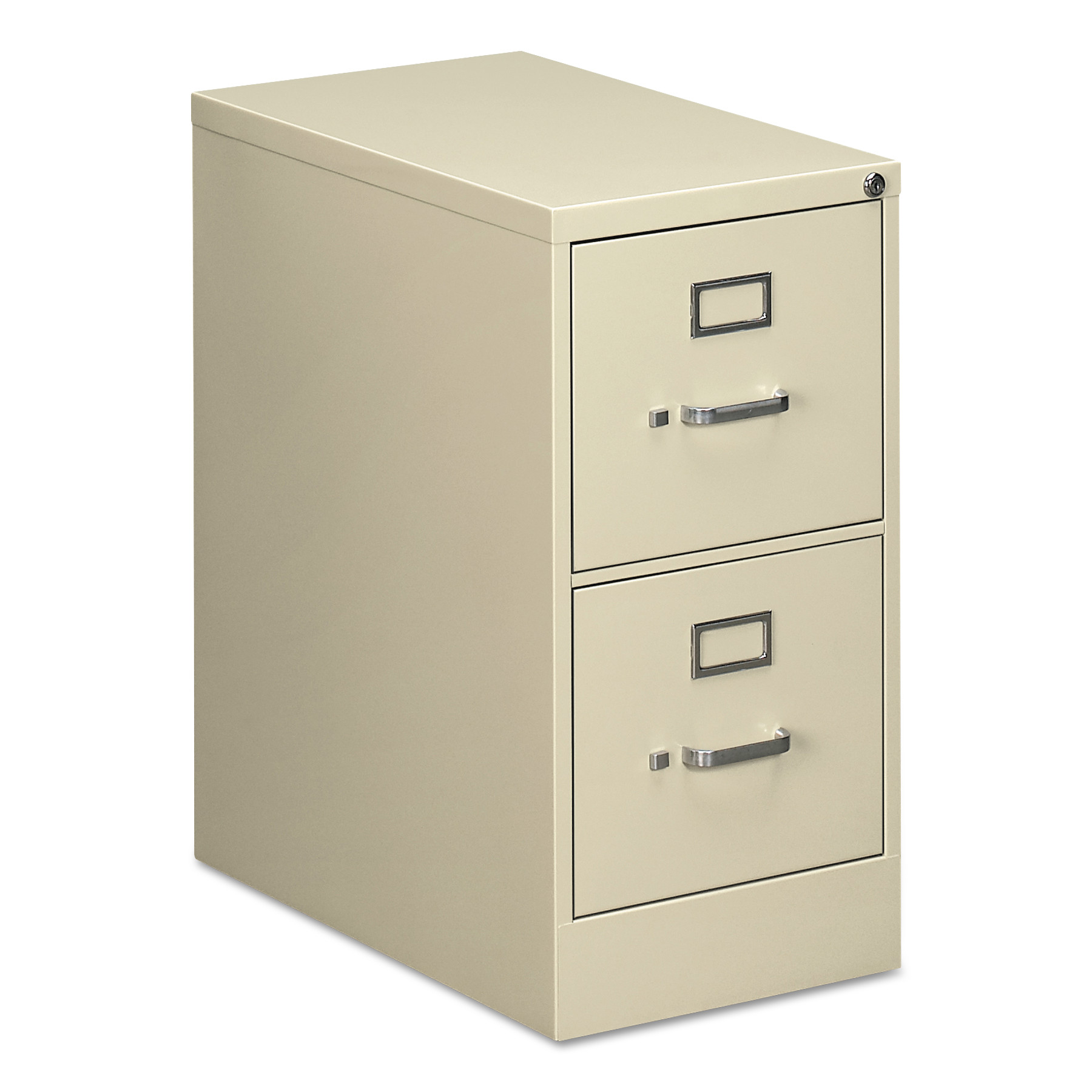 Two-Drawer Economy Vertical File Cabinet, Letter, 15w x 25d x 29h, Putty