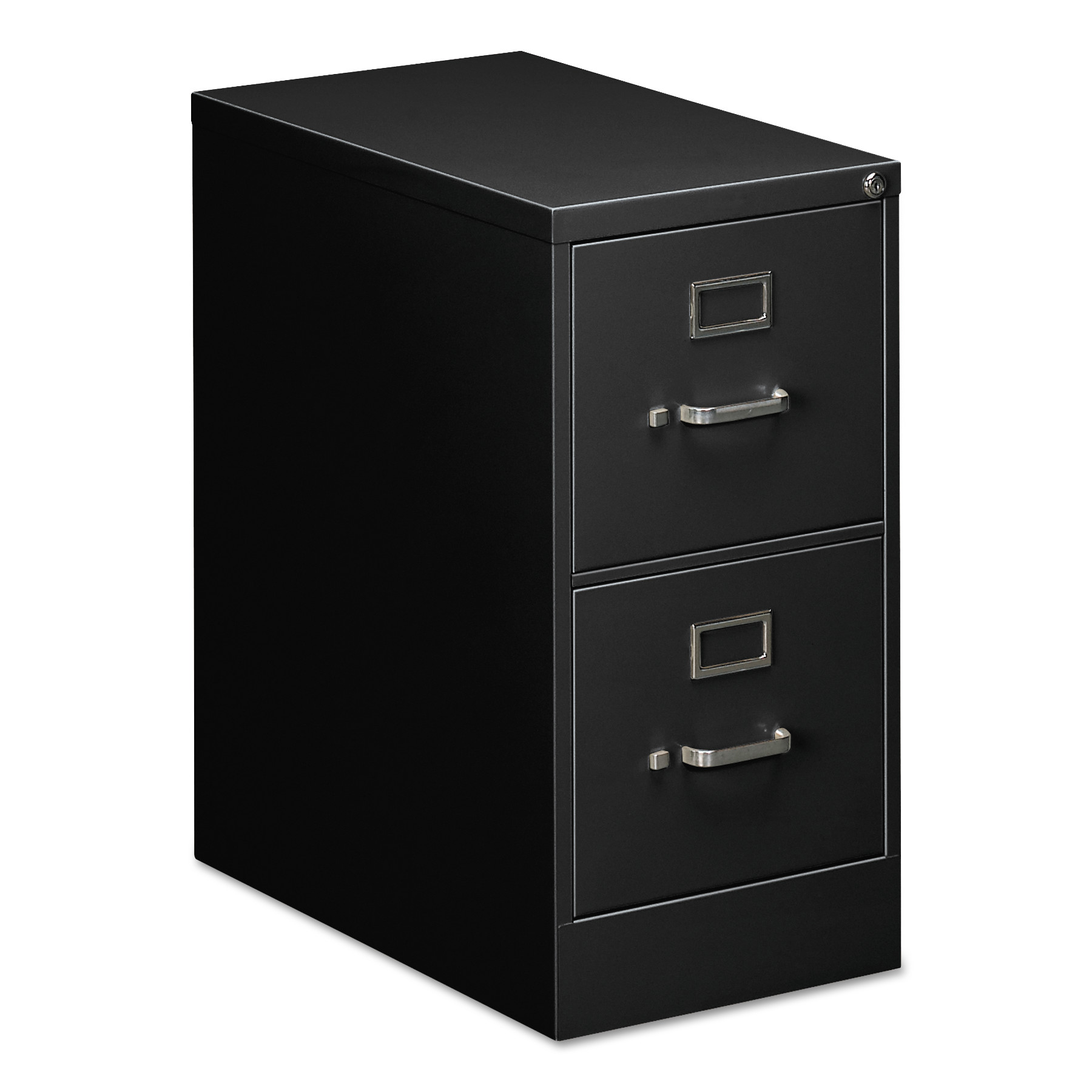 Two-Drawer Economy Vertical File Cabinet, Letter, 15w x 26 1/2d x 29h, Black