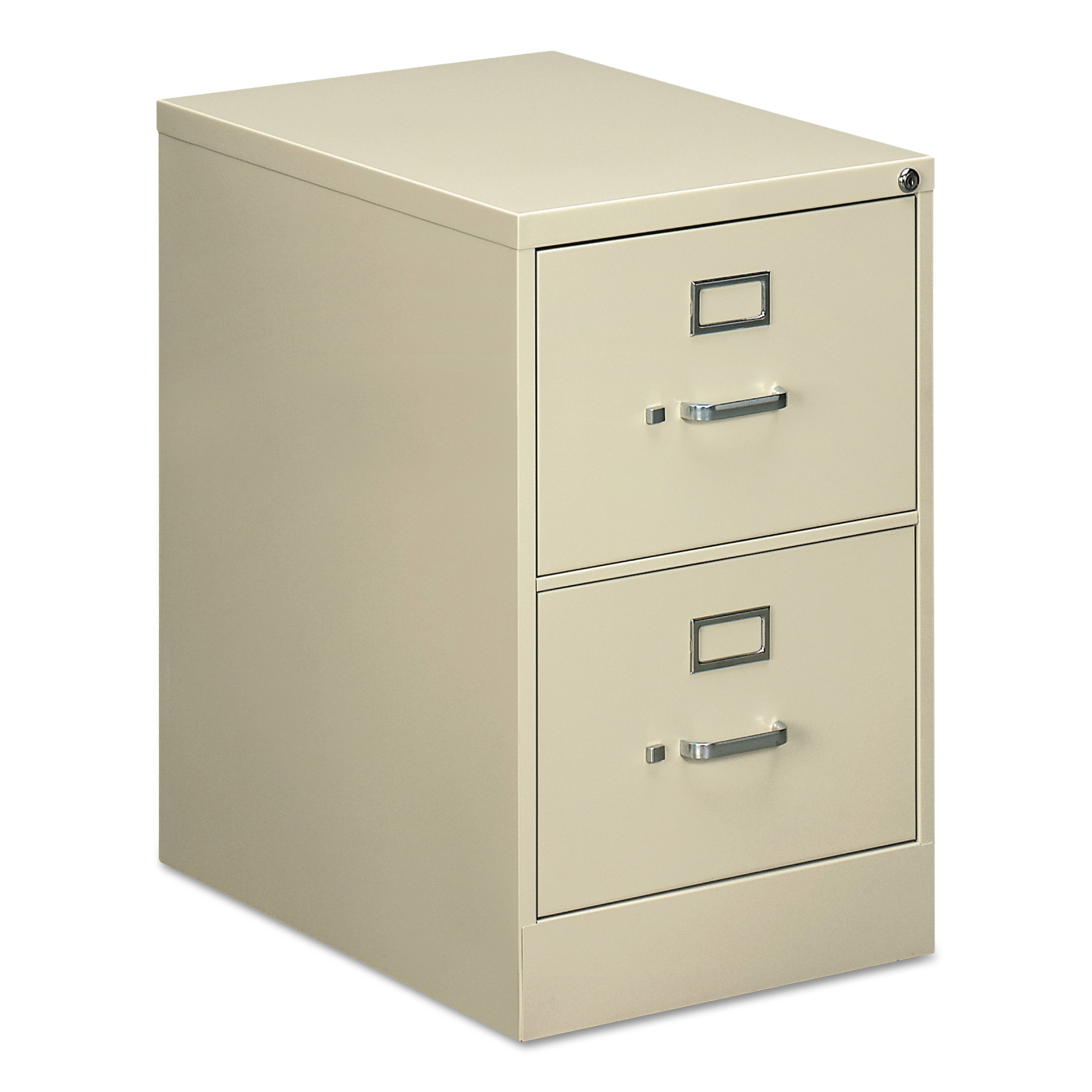 Two-Drawer Economy Vertical File, Legal, 18 1/4w x 26 1/2d x 29h, Putty