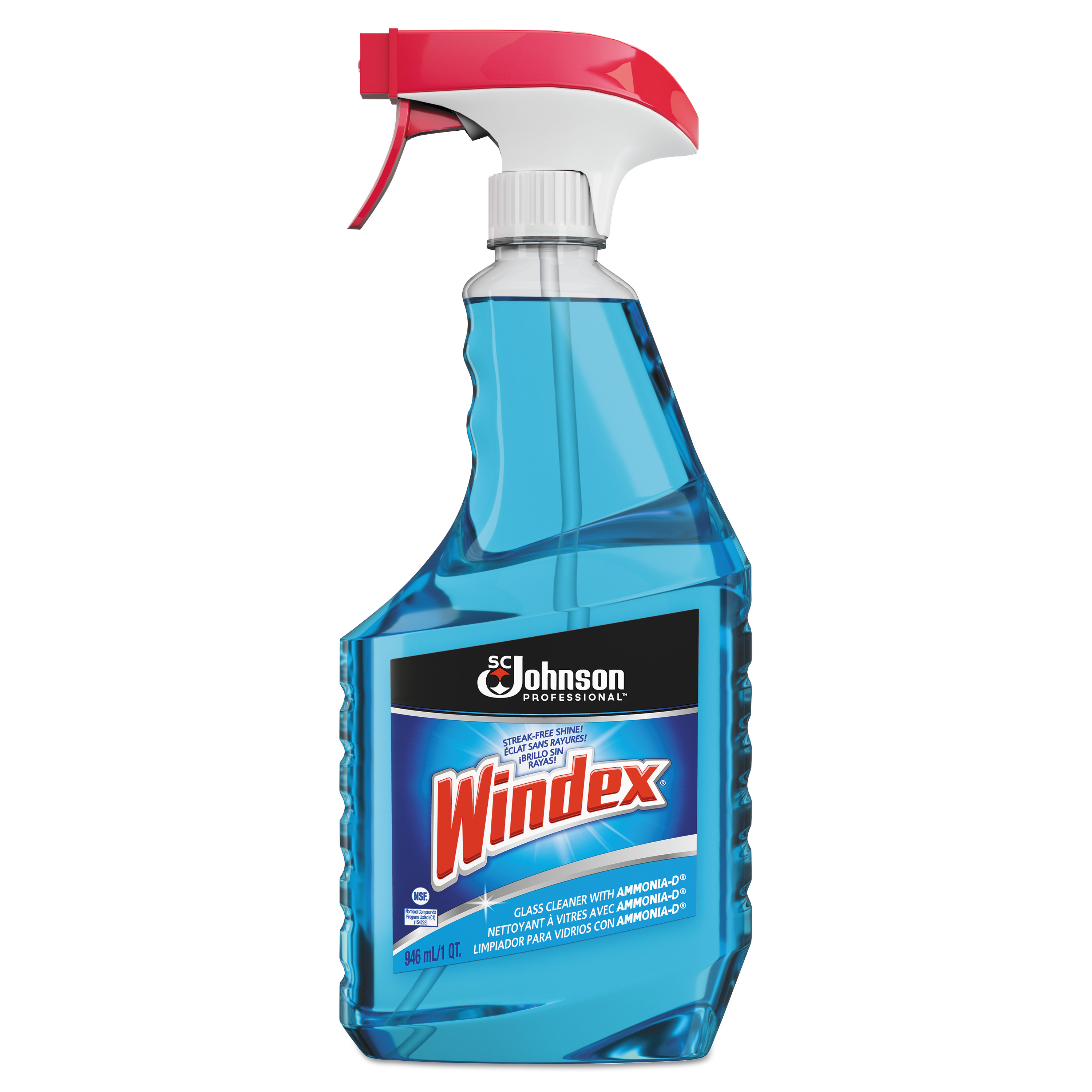  Windex 695155 Glass Cleaner with Ammonia-D, 32oz Trigger Spray Bottle,12/Carton (SJN695155) 