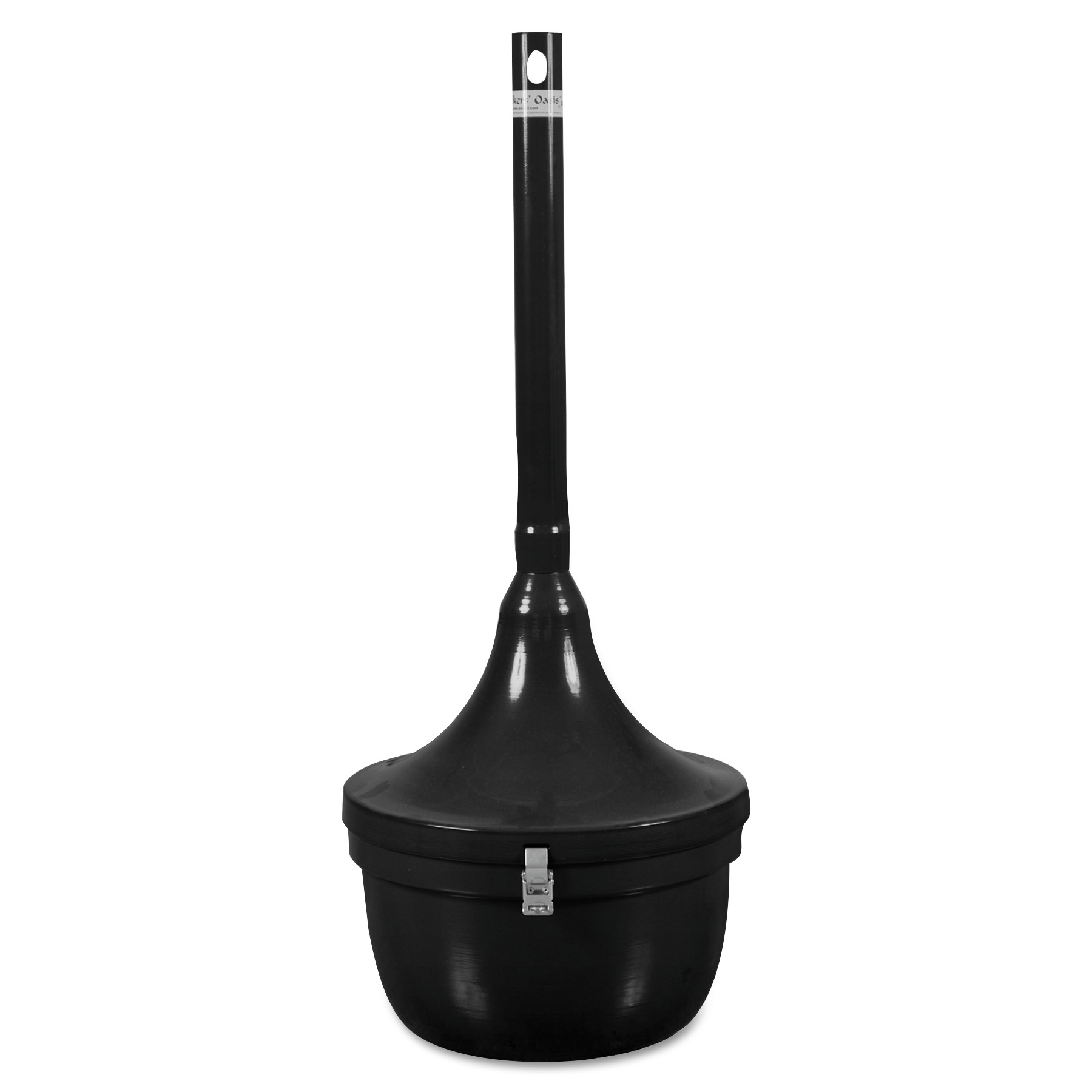  Ex-Cell SRS-1 BLK Smokers' Oasis Receptacle, Round, Steel, 4.5 gal, Black (EXCSRS1BLK) 
