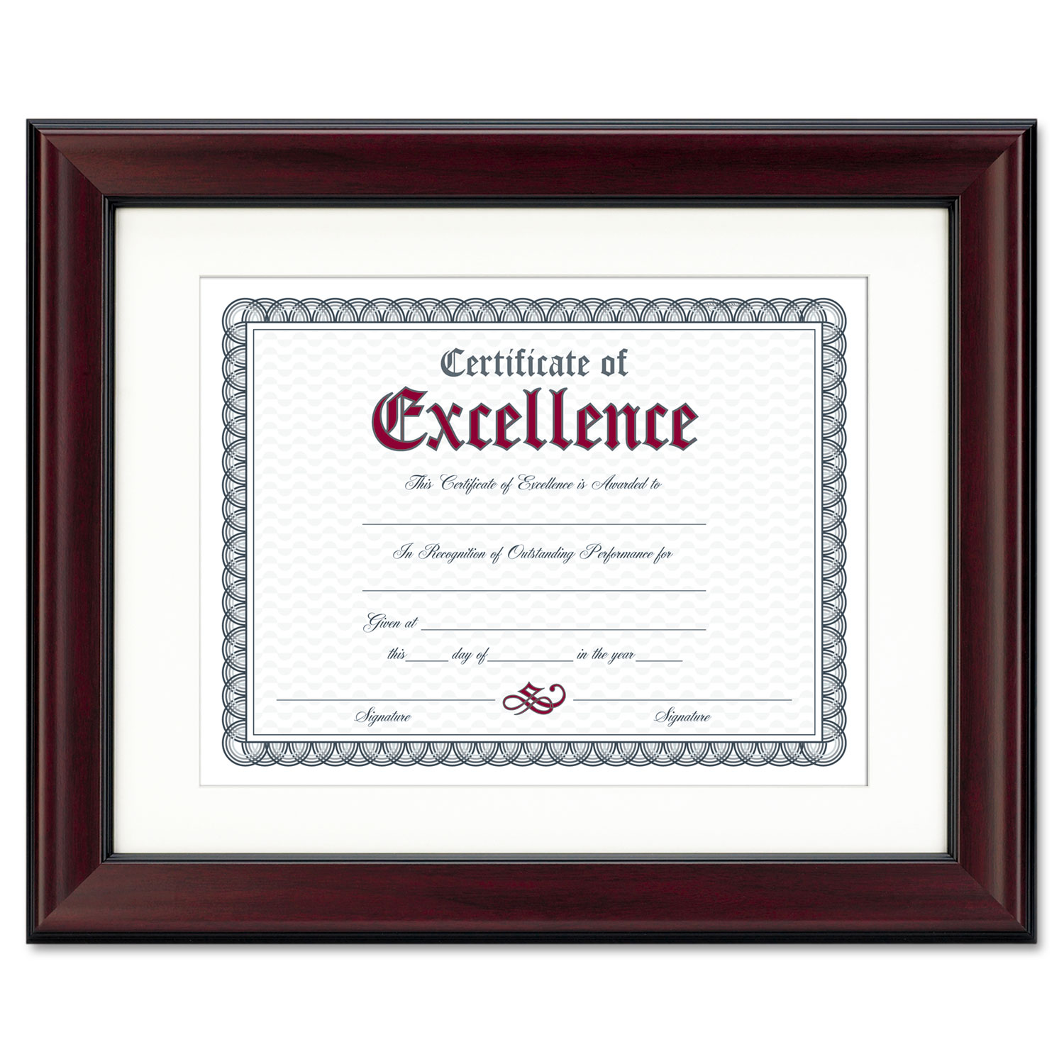  DAX N3246S1T Rosewood Document Frame, Wall-Mount, Plastic, 11 x 14, 8 1/2 x 11 (DAXN3246S1T) 