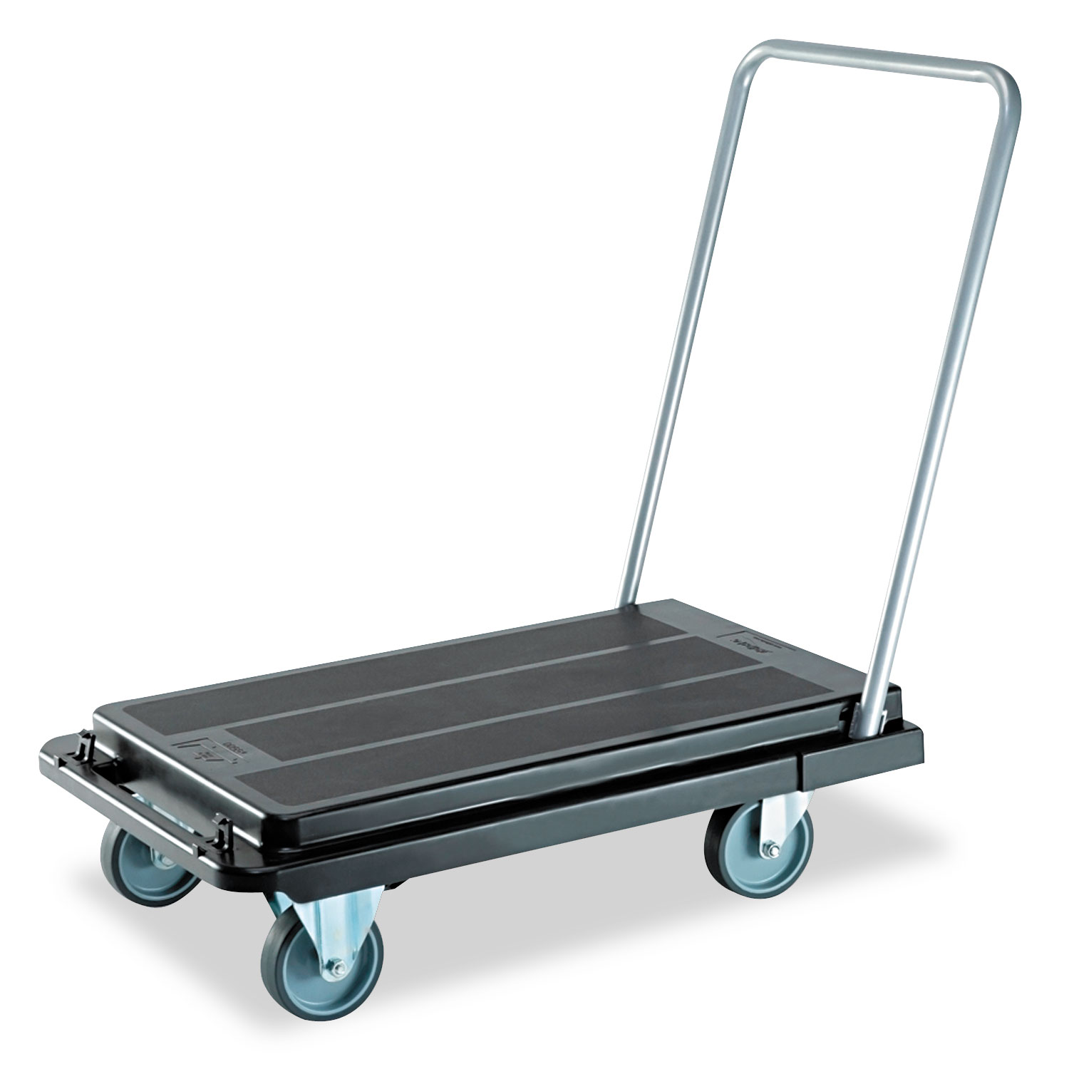  deflecto CRT5500-04 Heavy-Duty Platform Cart, 500 lb Capacity, 21 x 32.5 x 37.5, Black (DEFCRT550004) 