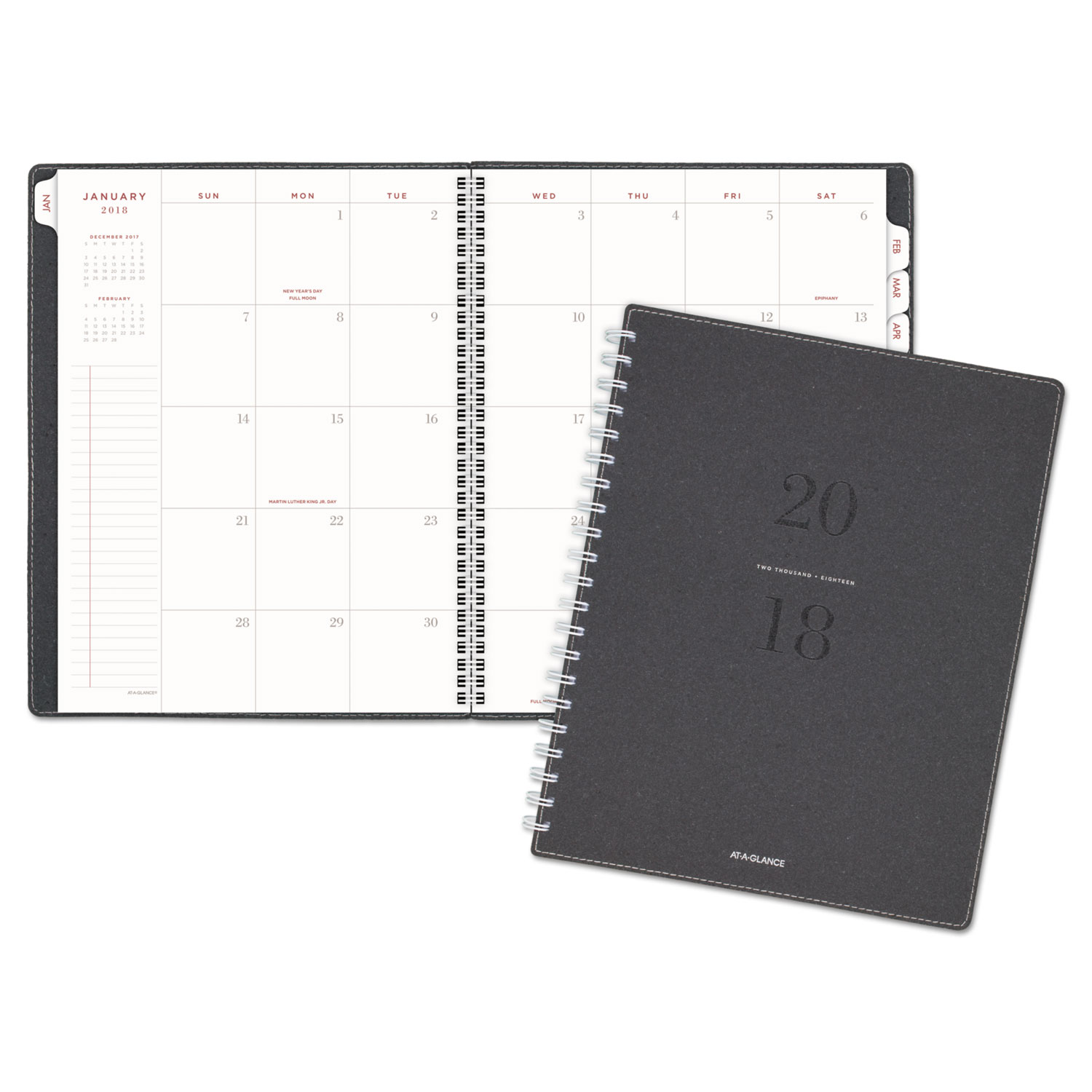 Signature Collection Heather Gray Planner, 8 3/4 x 11