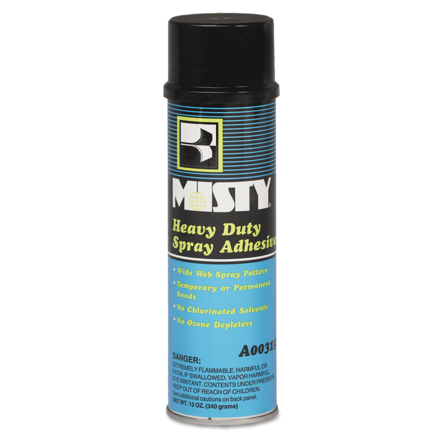  Misty 1002035 Heavy-Duty Adhesive Spray, 12 oz, Dries Clear (AMR1002035EA) 