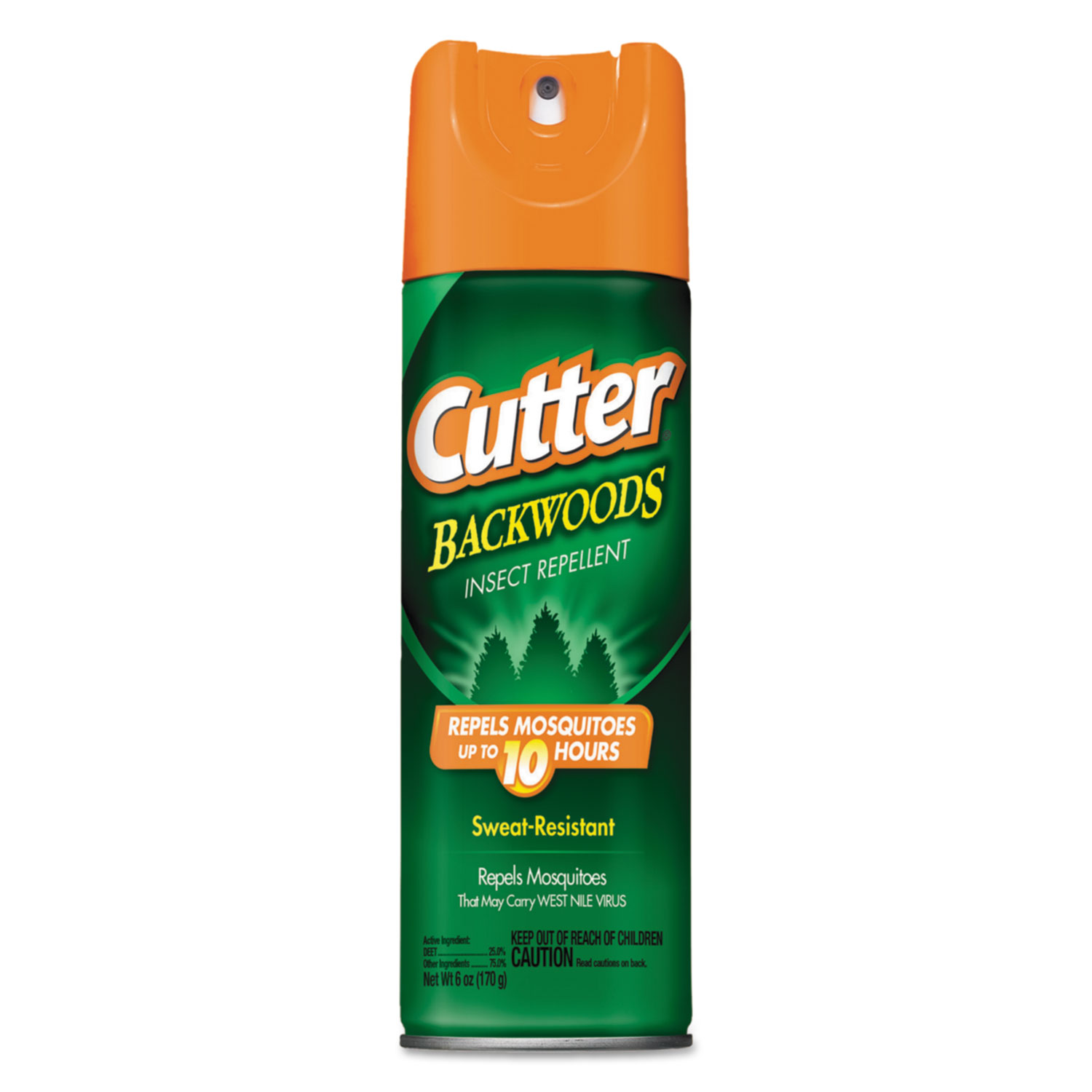  Diversey CB962802 Cutter Backwoods Insect Repellent Spray, 6 oz Aerosol, 12/CT (DVOCB962802) 