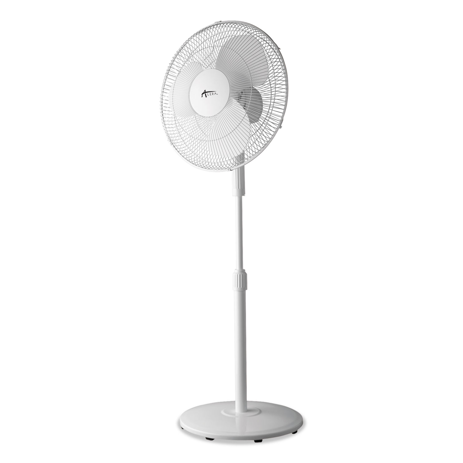 16 3-Speed Oscillating Pedestal Stand Fan, Metal, Plastic, White