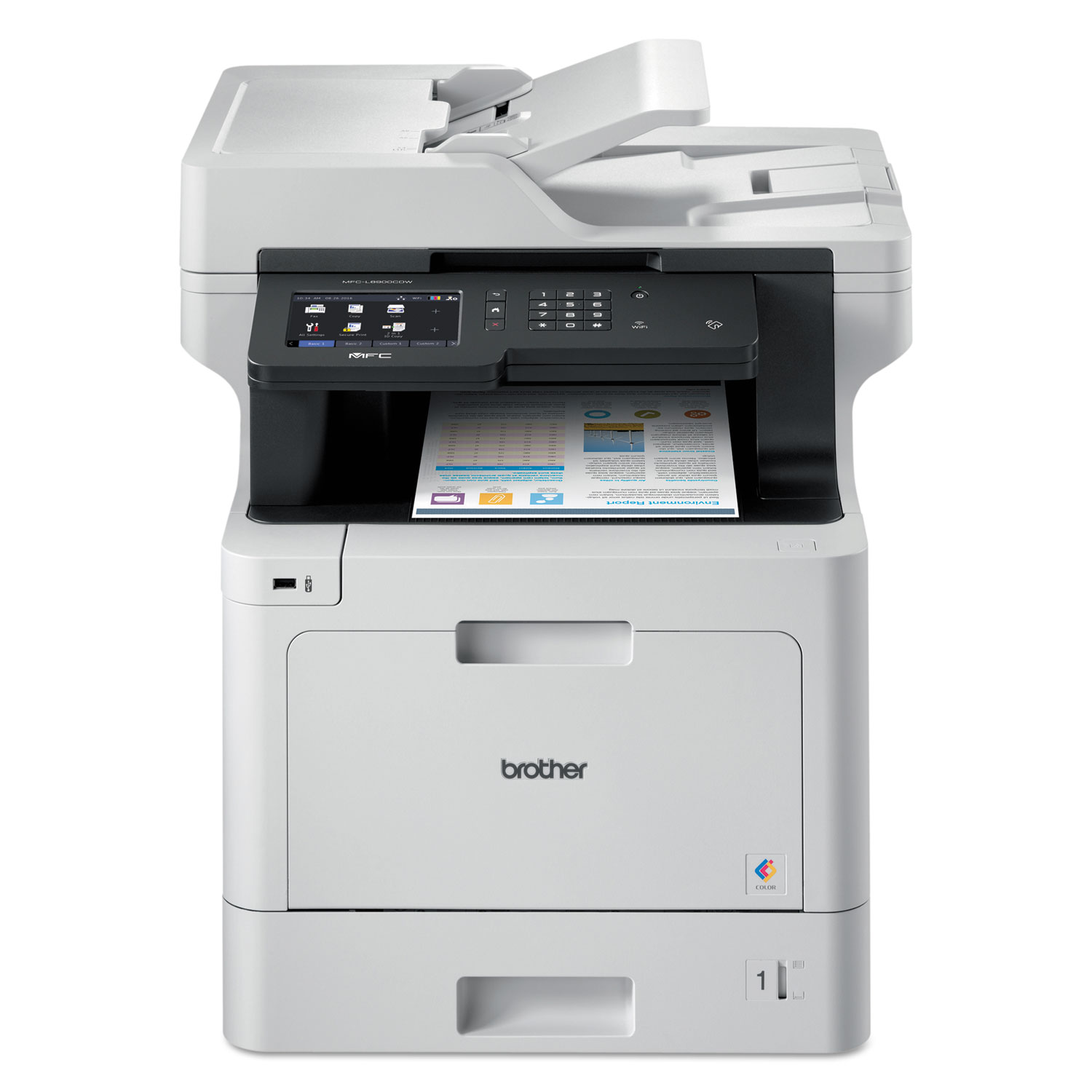  Brother MFCL8900CDW MFCL8900CDW Business Color Laser All-in-One Printer with Duplex Print, Scan, Copy and Wireless Networking (BRTMFCL8900CDW) 