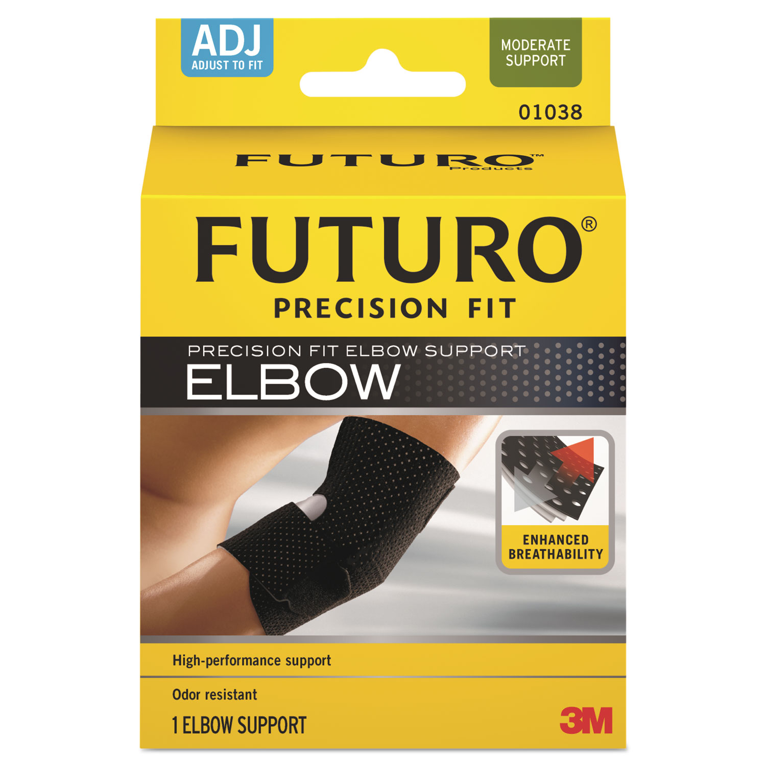 Precision Fit Elbow Support, Black