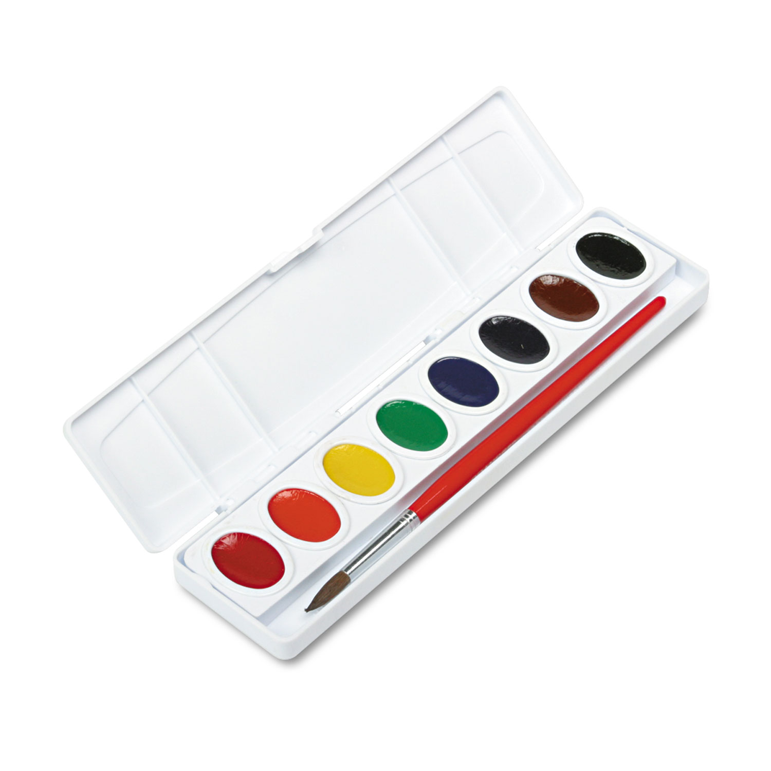 Prang® Professional Watercolors, 8 Assorted Colors,Oval Pans