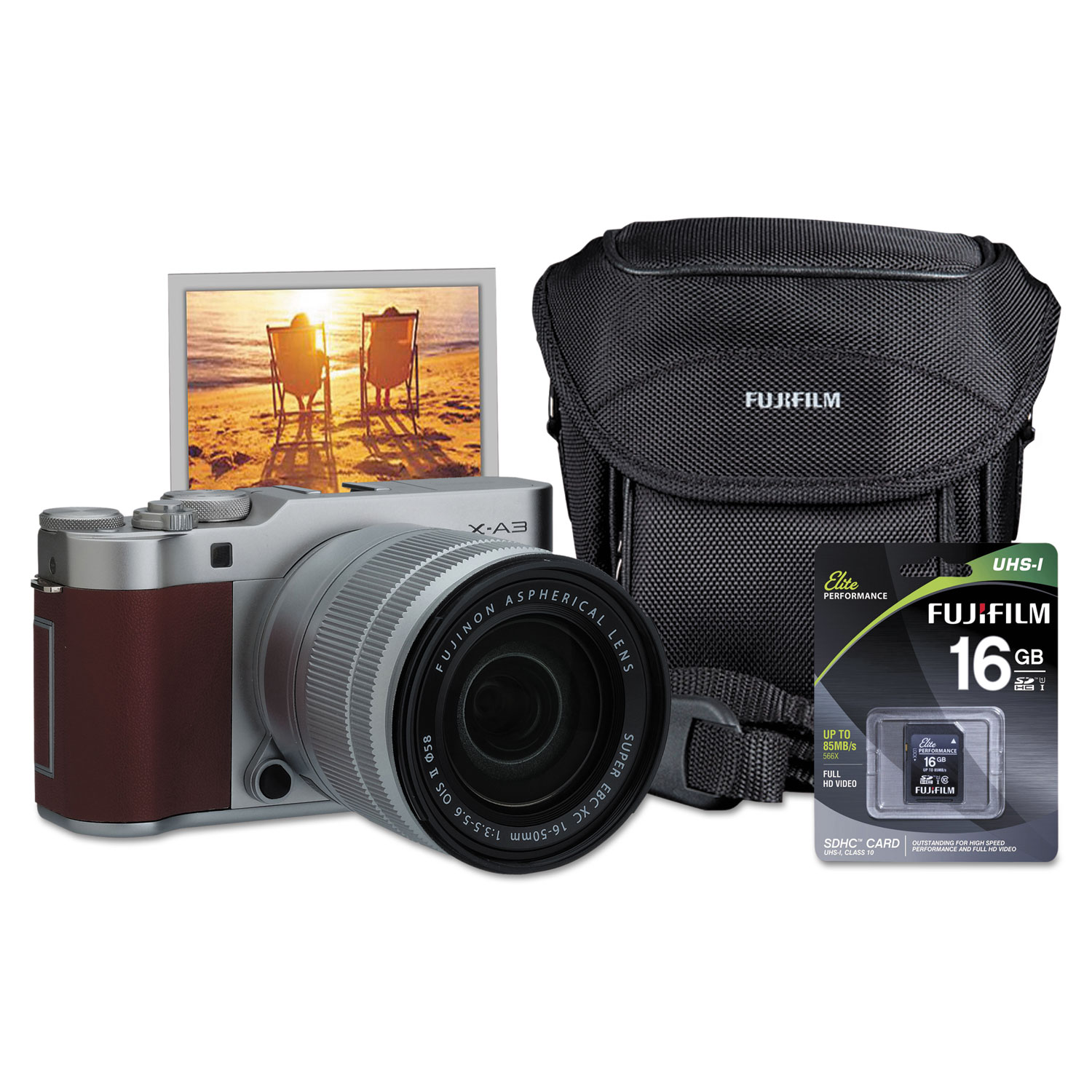 X-A3 Compact ILC Digital Camera, 24.2 MP, Brown