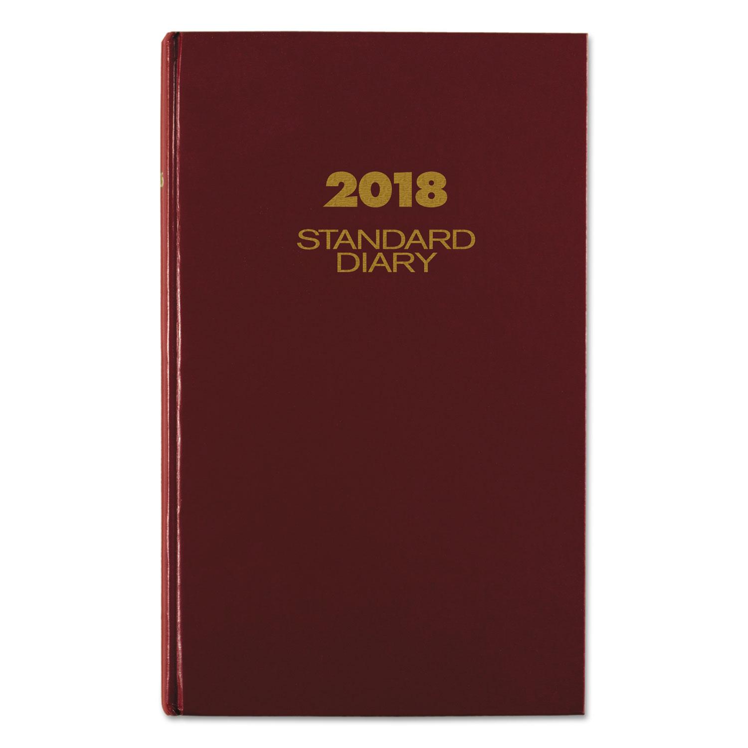 Standard Diary Daily Diary, 2018, Red, 8.625 x 13.75