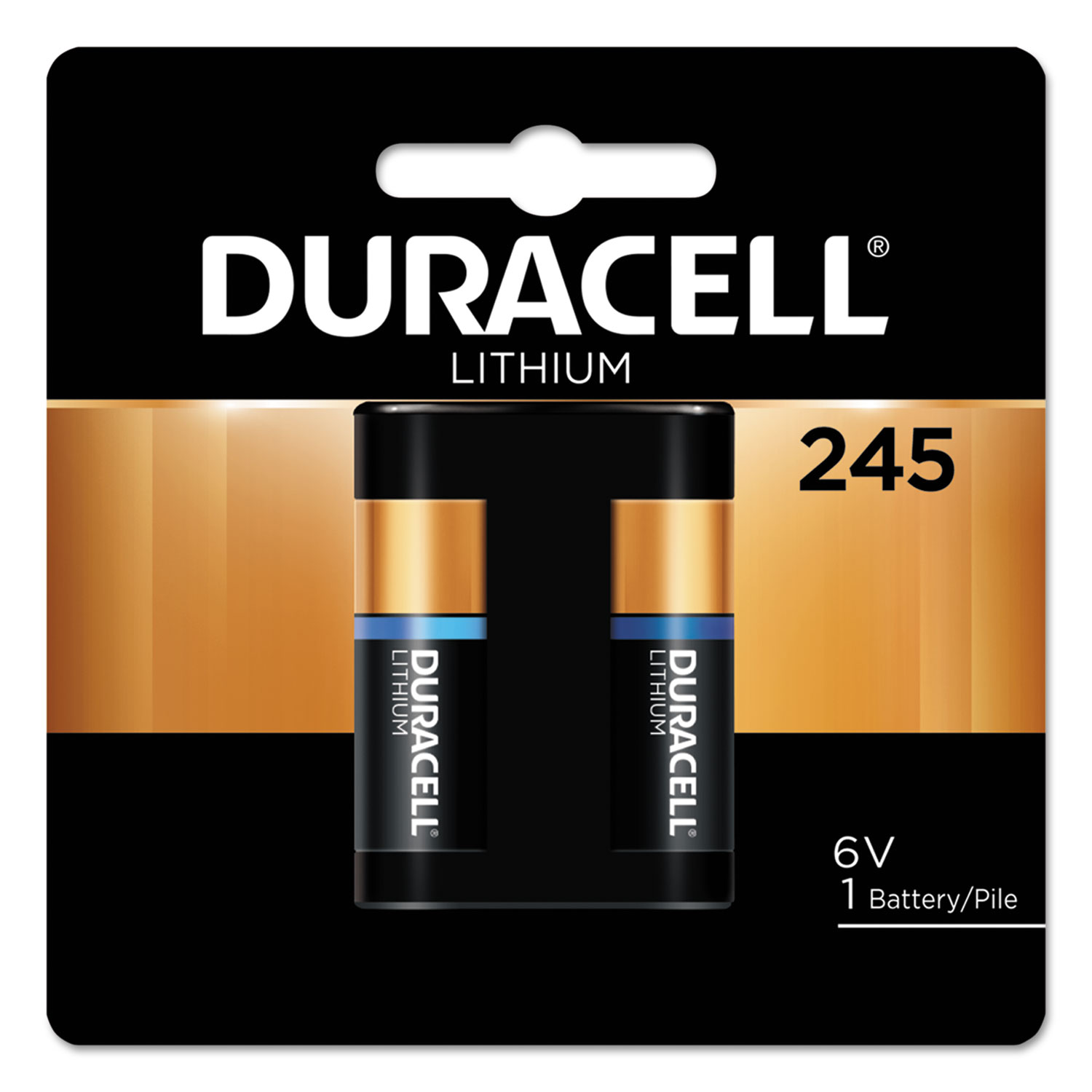  Duracell DL245BPK Specialty High-Power Lithium Battery, 245, 6V (DURDL245BPK) 
