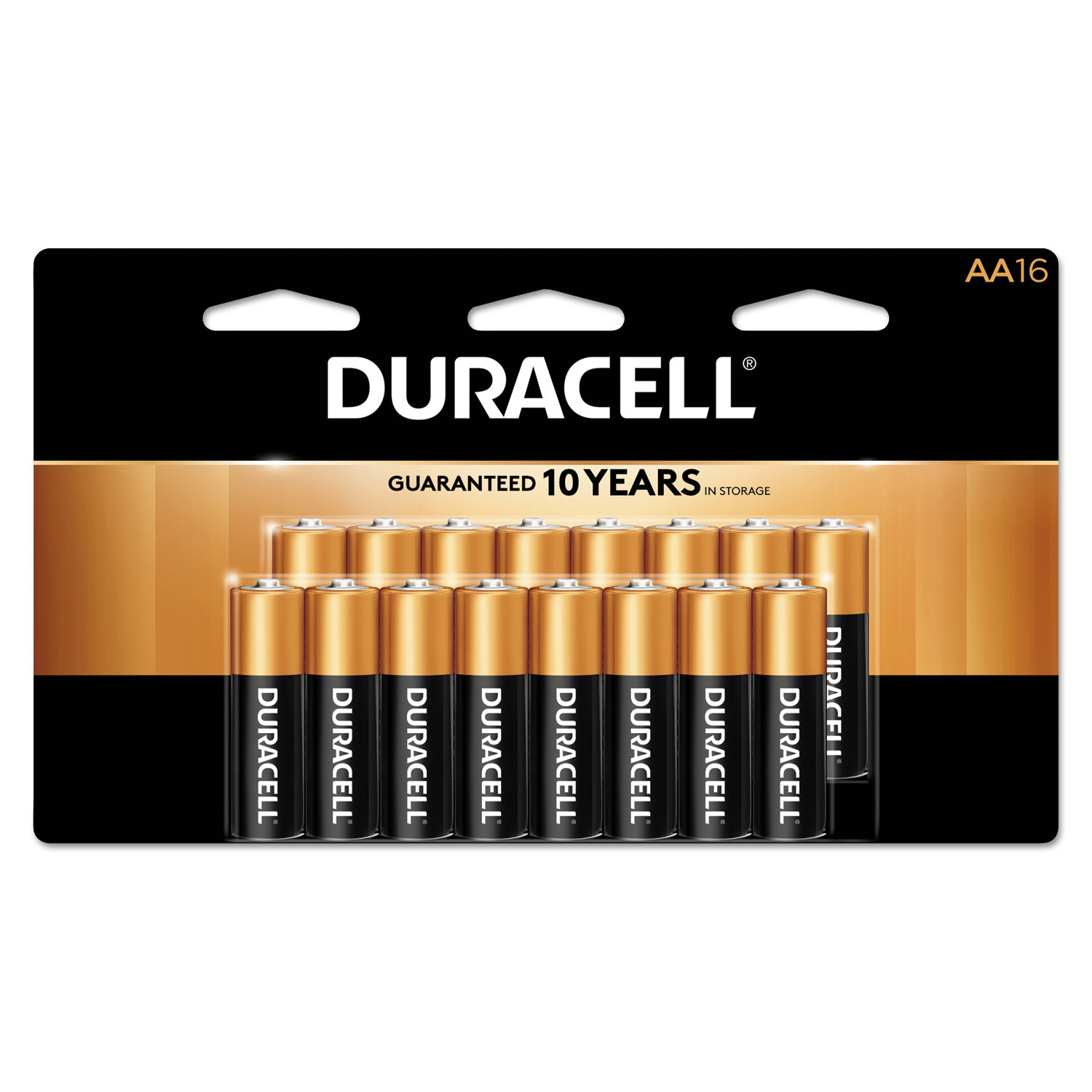  Duracell MN1500B16Z CopperTop Alkaline AA Batteries, 16/Pack (DURMN1500B16Z) 