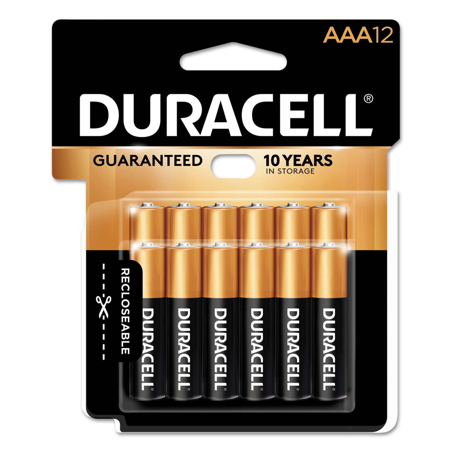  Duracell MN24RT12Z CopperTop Alkaline AAA Batteries, 12/Pack (DURMN24RT12Z) 