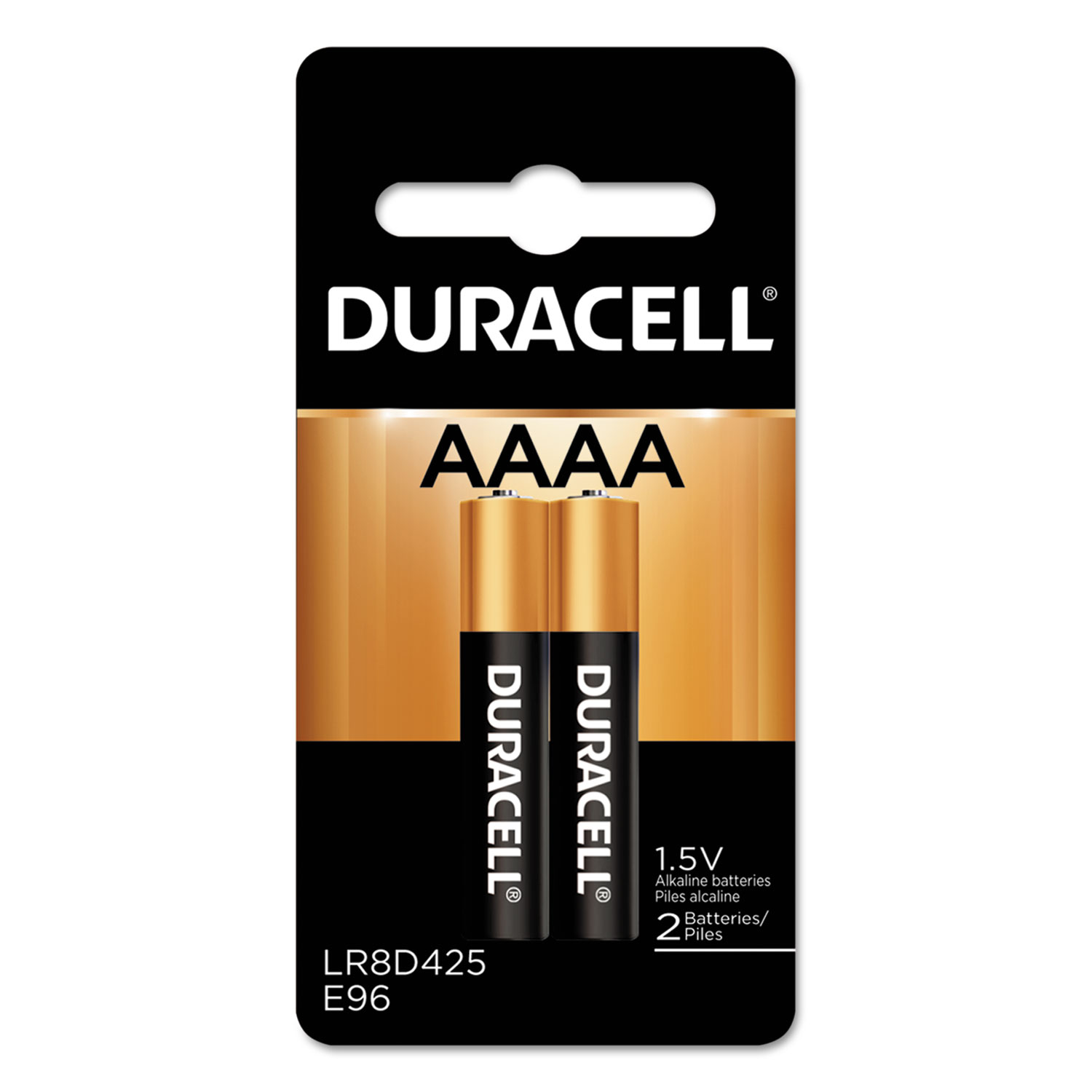  Duracell MX2500B2PK Specialty Alkaline AAAA Batteries, 1.5V, 2/Pack (DURMX2500B2PK) 