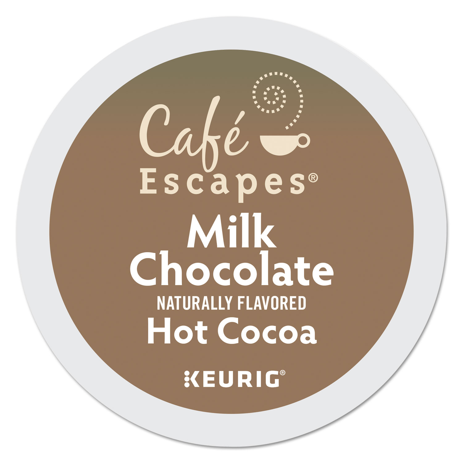  Café Escapes 6801 Café Escapes Milk Chocolate Hot Cocoa K-Cups, 24/Box (GMT6801) 