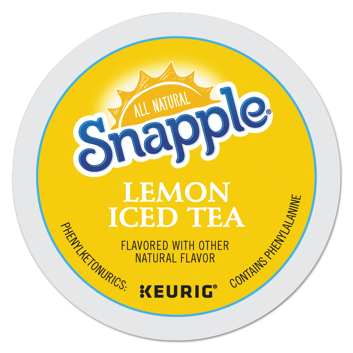  Snapple 6870 Flavored Iced Tea K-Cups, Lemon, 22/Box (GMT6870) 