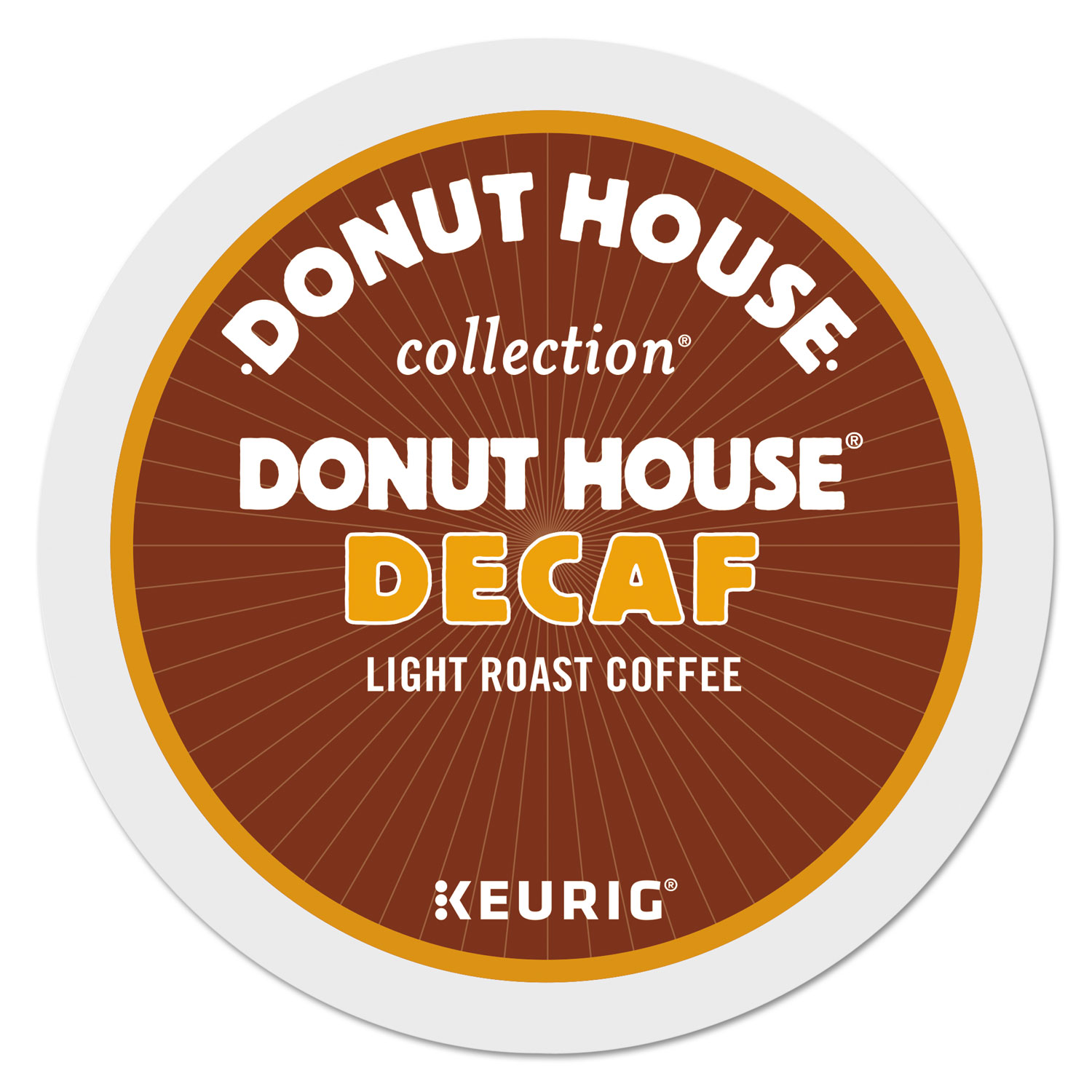  Donut House 7534 Donut House Decaf Coffee K-Cups, 24/Box (GMT7534) 