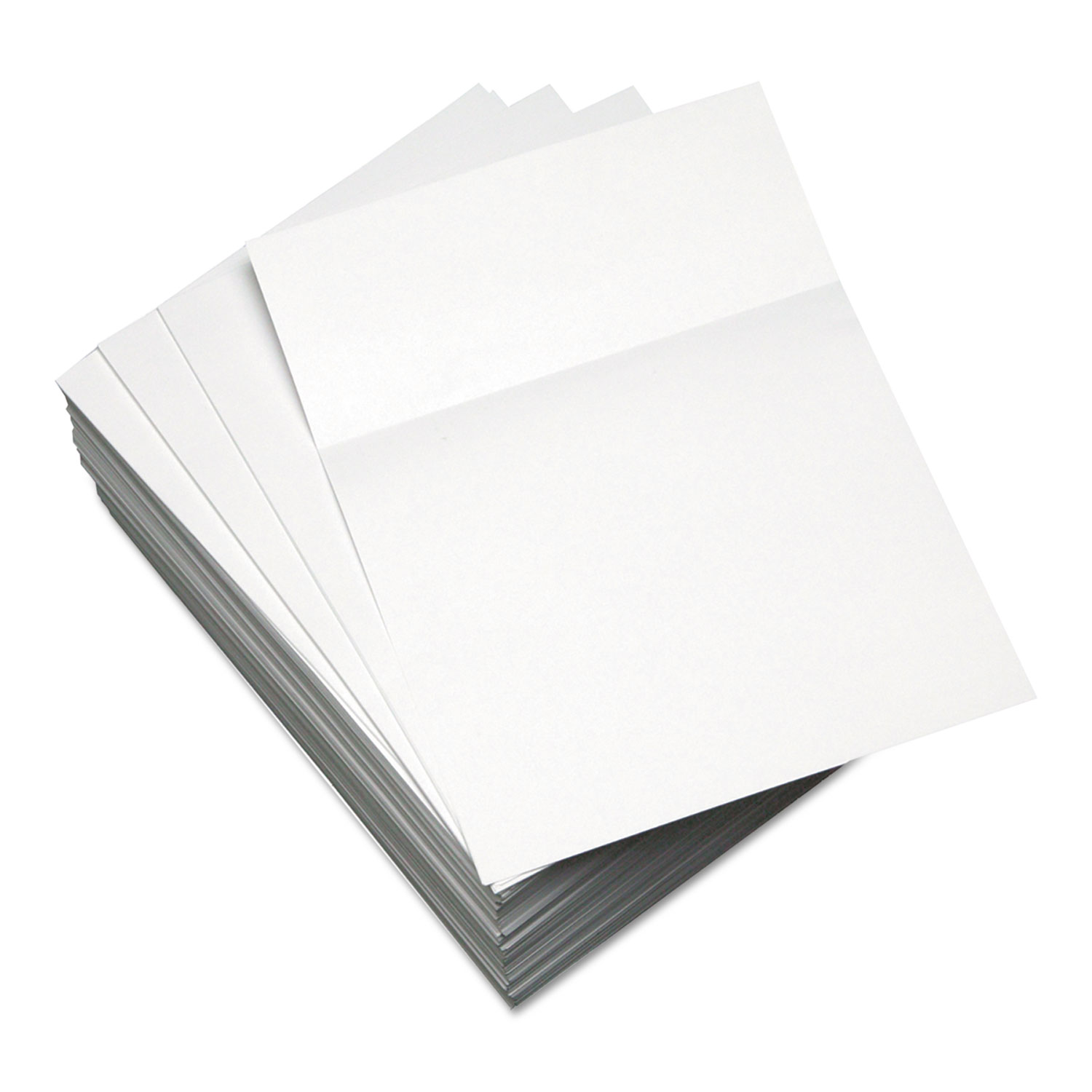 Custom Cut-Sheet Copy Paper, 20 lb, 8 1/2 x 11, White, 1/2, 500 sheets/RM