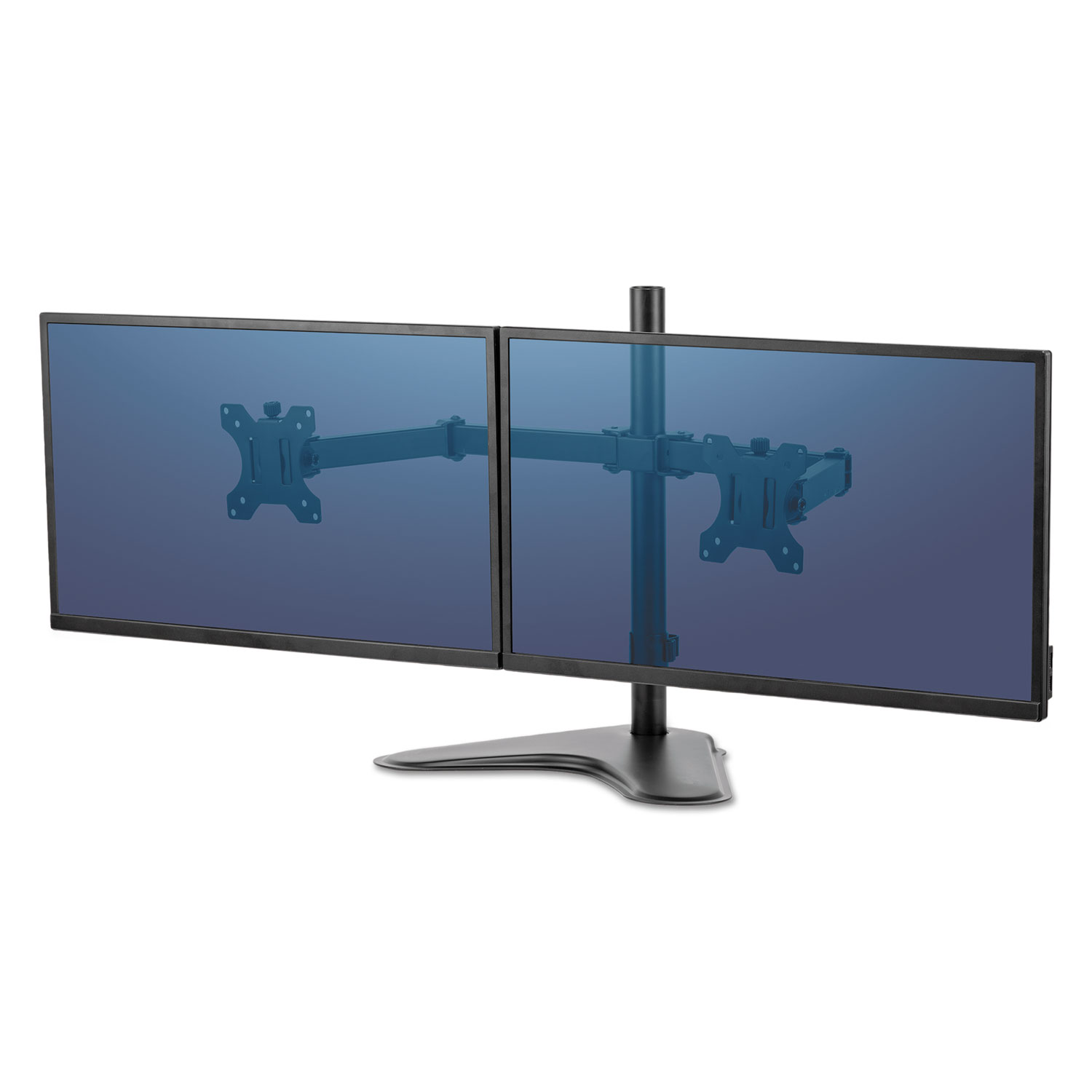Professional Series Freestanding Dual Horizontal Monitor Arm, up to 32"/17 lbs