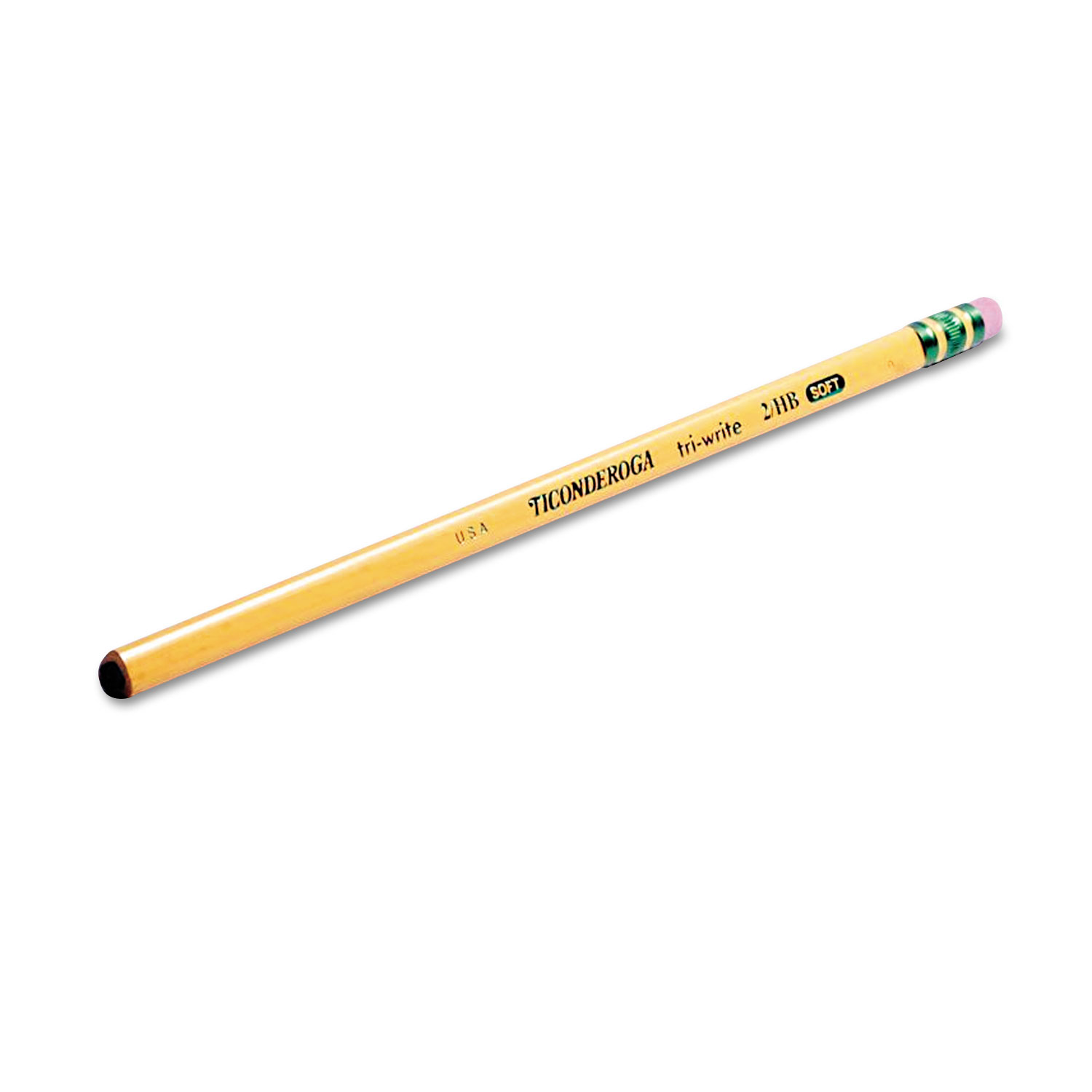 Yellow Wood-Cased #2 HB Soft 1 Tri-Write Triangular Pencils 12-Pack 