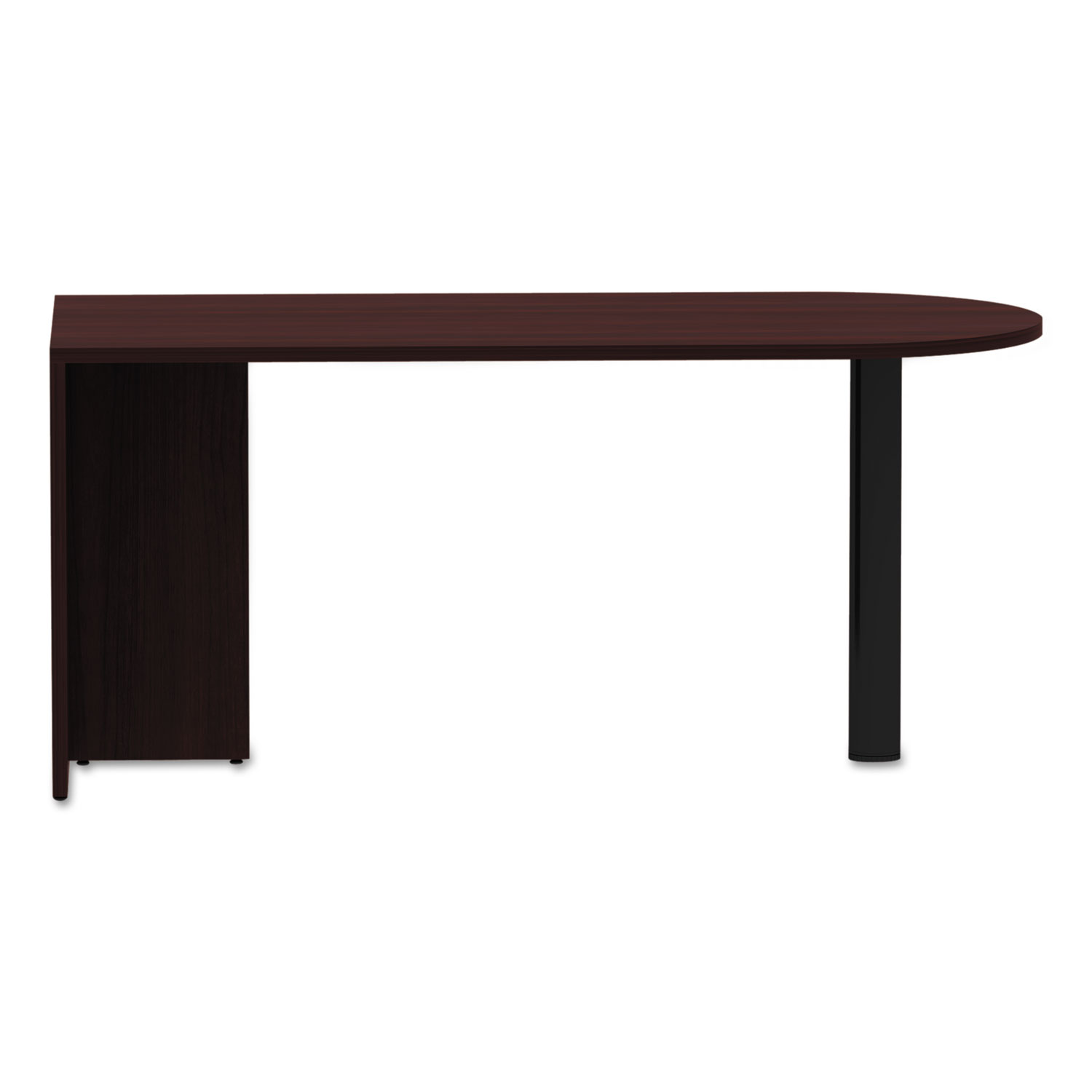 Valencia Series D-Top Desk, 65w x 29.53d x 29.53h, Mahogany