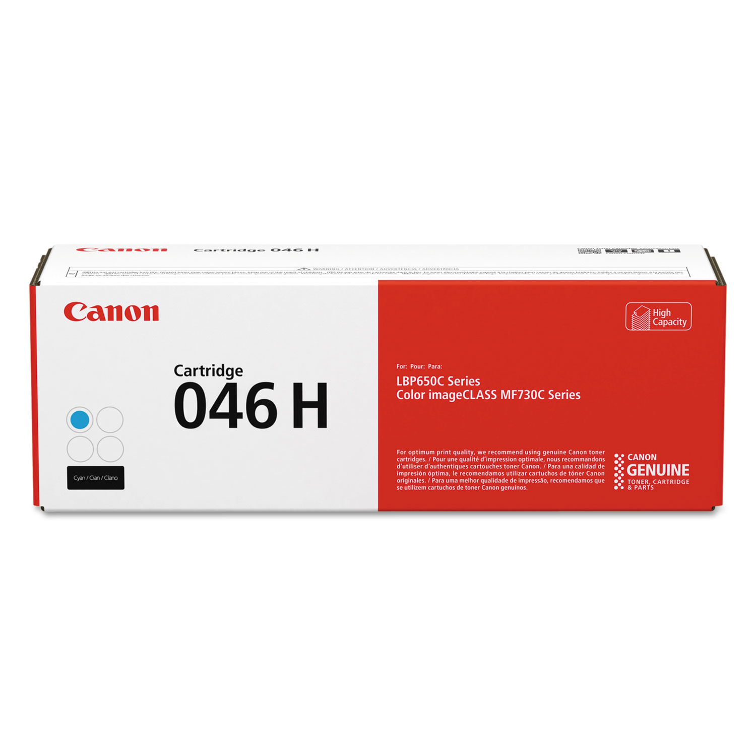  Canon 1253C001 1253C001 (046) High-Yield Toner, 5000 Page-Yield, Cyan (CNM1253C001) 