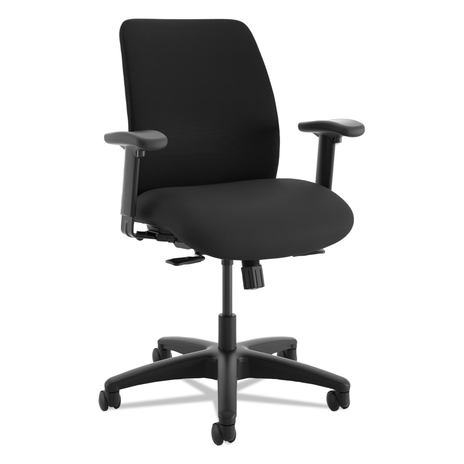 ComfortSelect A9 High-Back Task Chair, Black, Fabric