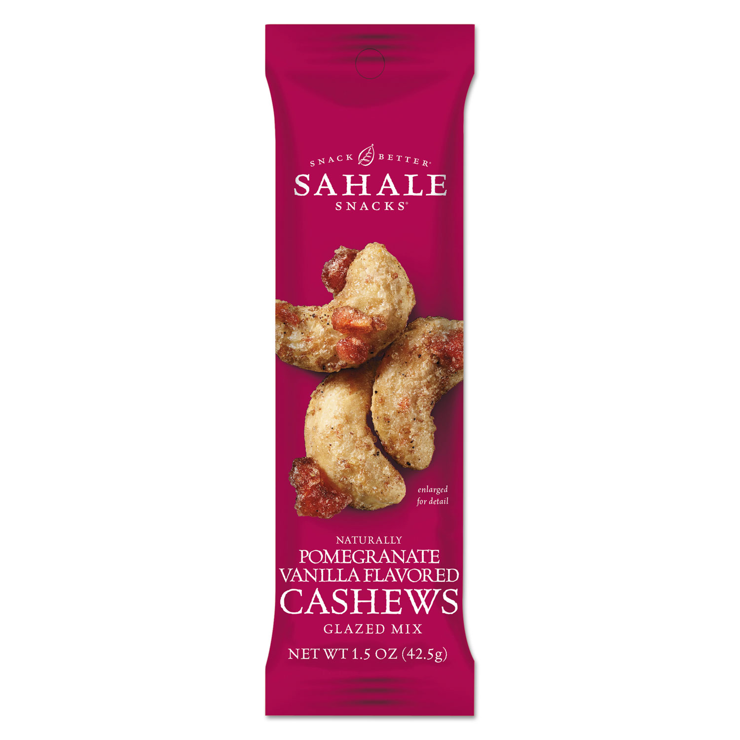  Sahale Snacks 9386900021 Glazed Mixes, Cashew Pom Vanilla, 1.5 oz, 18/Carton (SMU900021) 