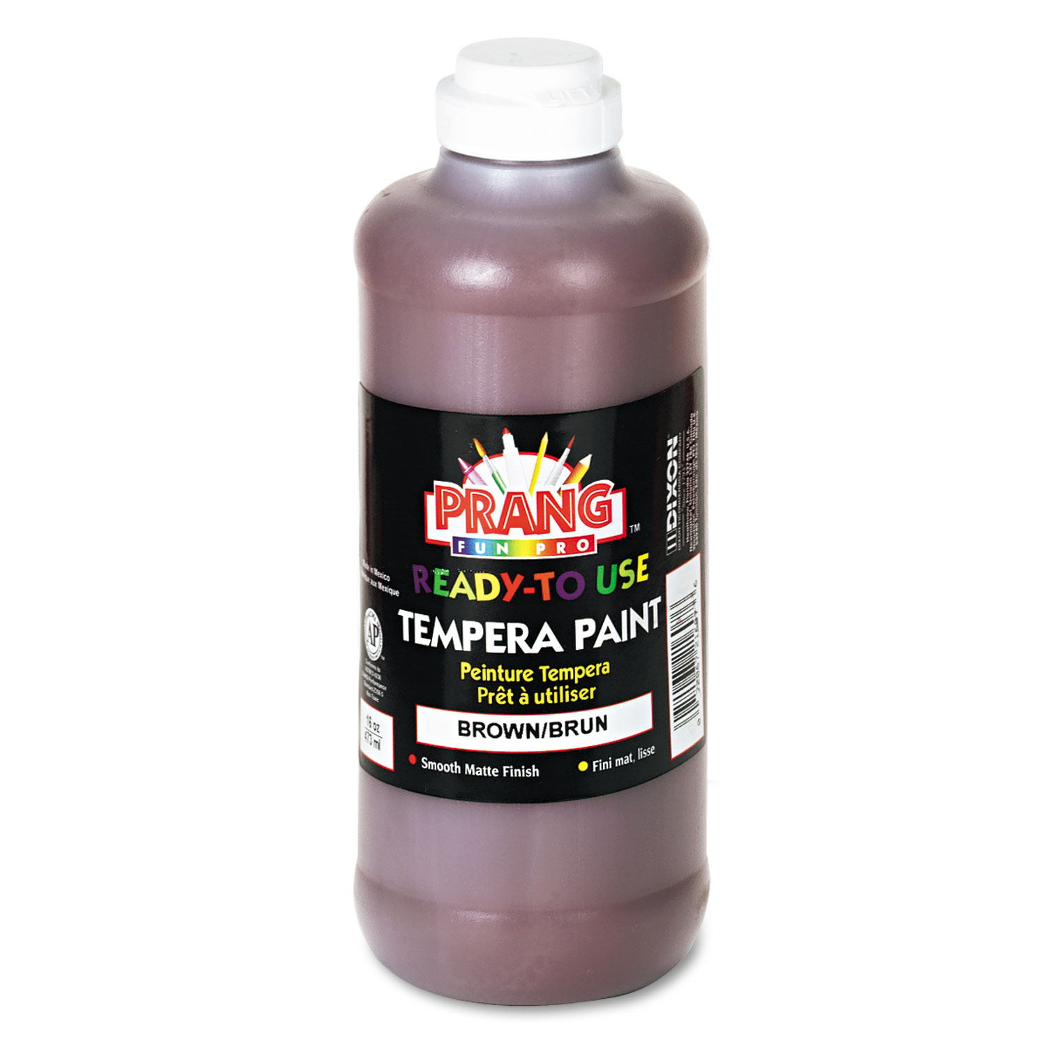 Ready-to-Use Tempera Paint, Brown, 16 oz