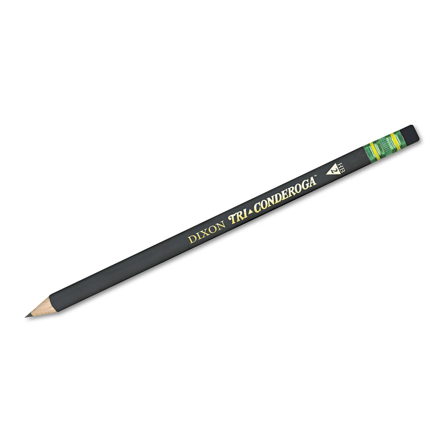  Dixon 22506 Tri-Conderoga Triangular #2 Woodcase Oversized Pencil, HB (#2), Black Lead, Yellow Barrel, 3/Pack (DIX22506) 