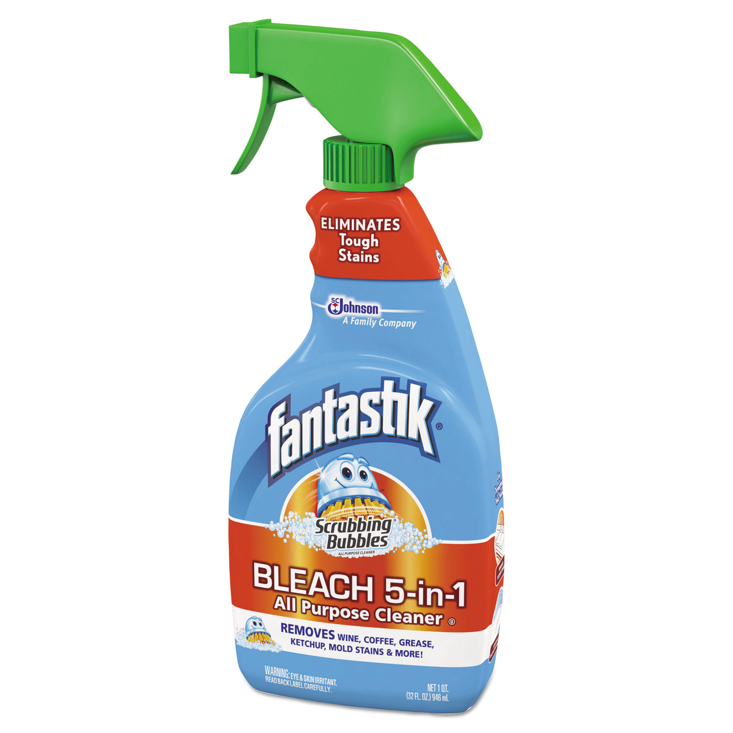 Scrubbing Bubbles Bleach 5-in-1 Cleaner, Fresh Clean, 32oz Spray Bottle