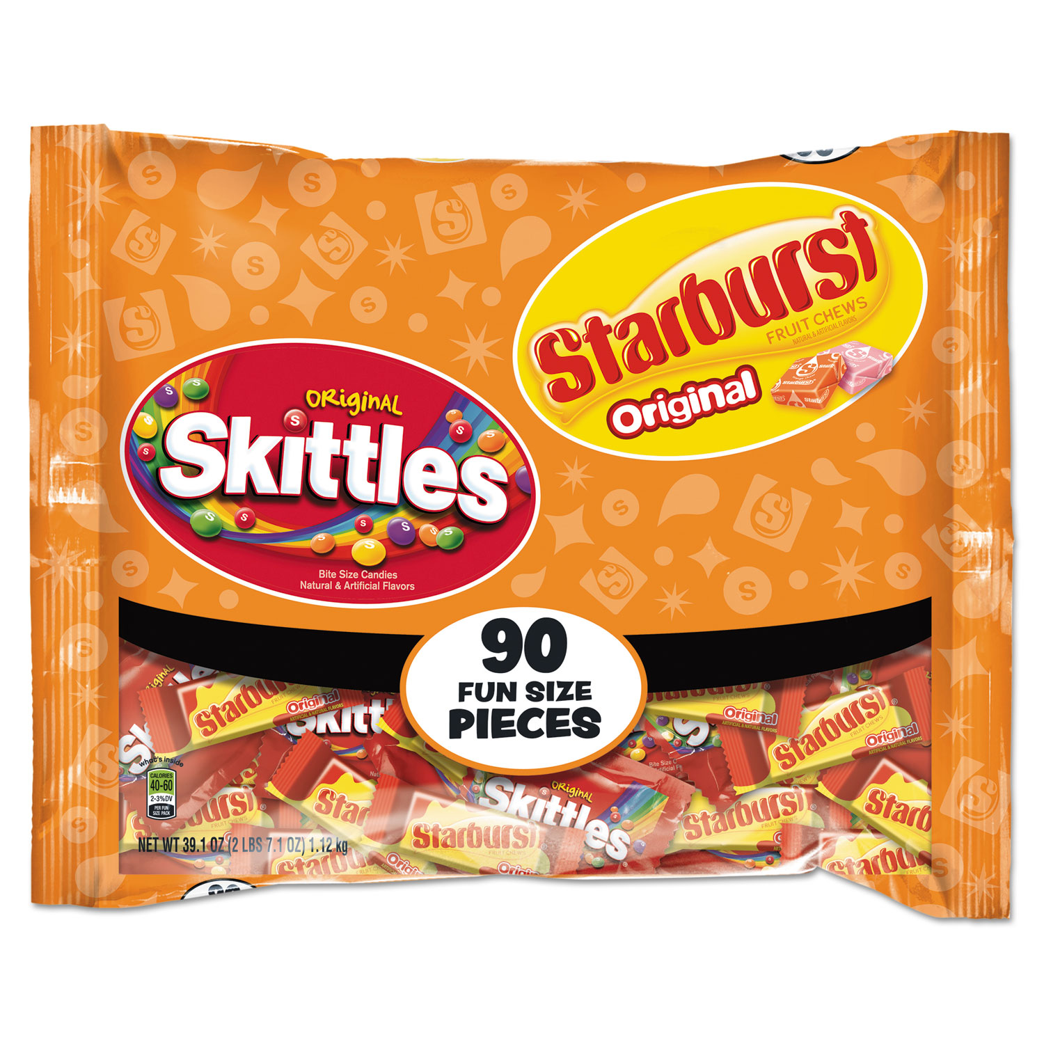  Wrigley's WMW34777 Skittles/Starburst Fun Size, Variety, Individually Wrapped (SKT34777) 