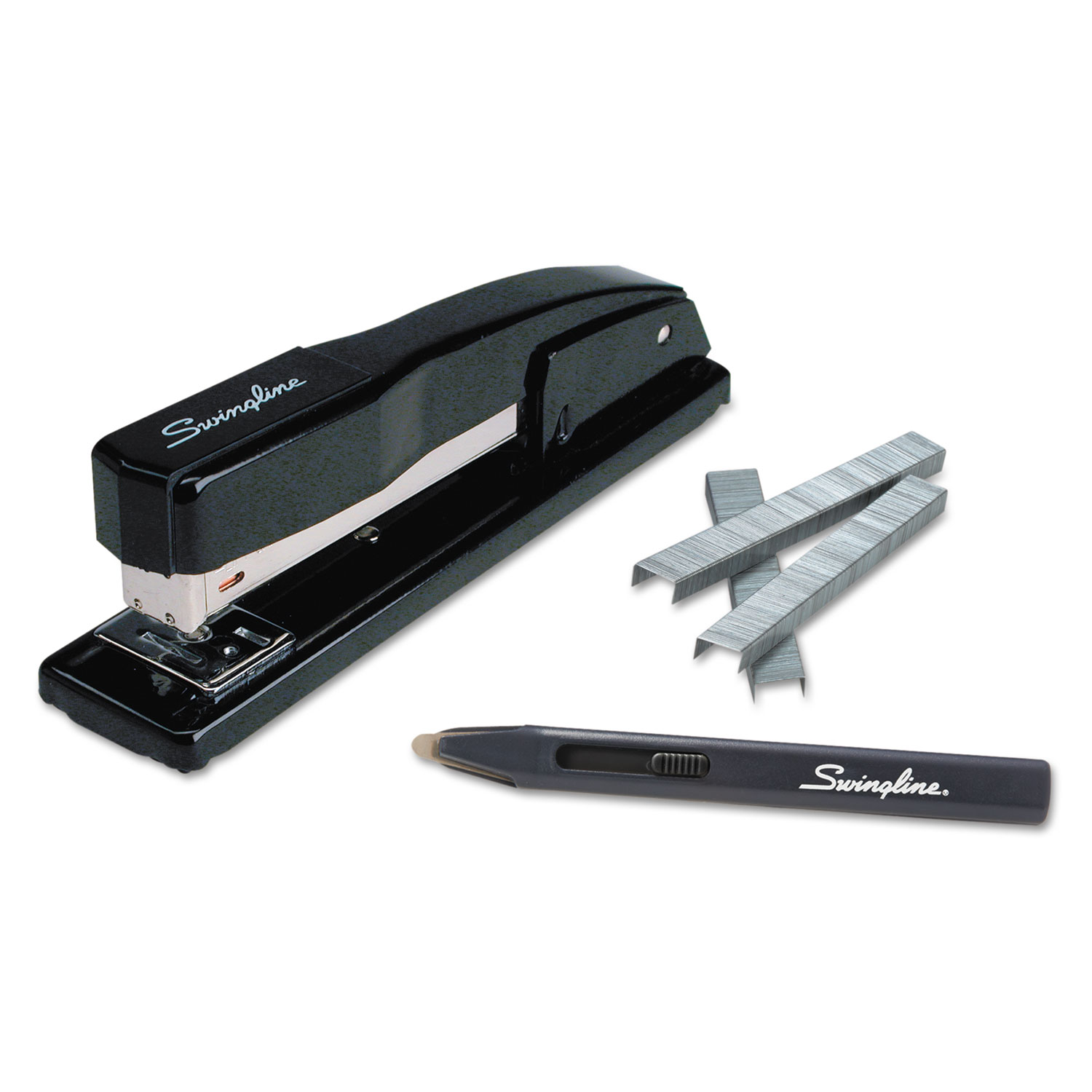  Swingline S7044420 Commercial Desk Stapler Value Pack, 20-Sheet Capacity, Black (SWI44420) 