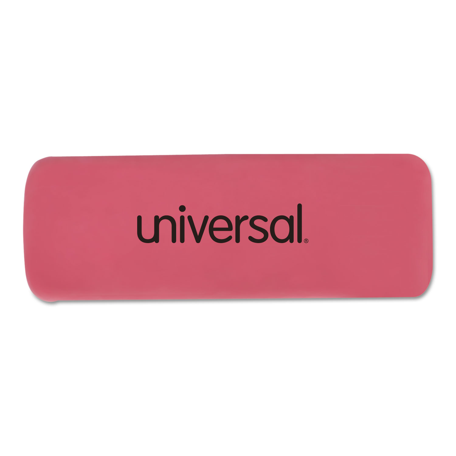  Universal UNV55120 Bevel Block Erasers, Rectangular, Small, Pink, Elastomer, 20/Pack (UNV55120) 