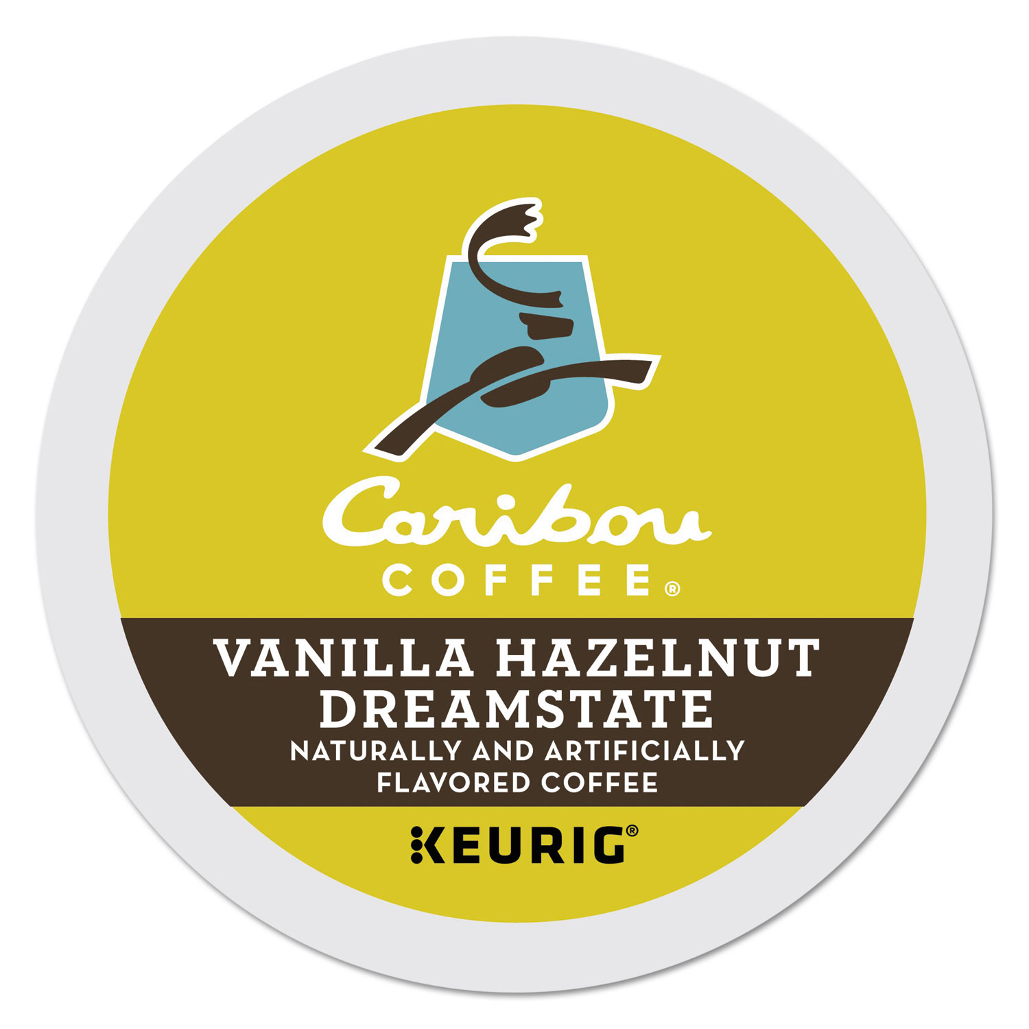  Caribou Coffee 6686 Vanilla Hazelnut K-Cups, Mild Roast, 24/Box (GMT7000) 