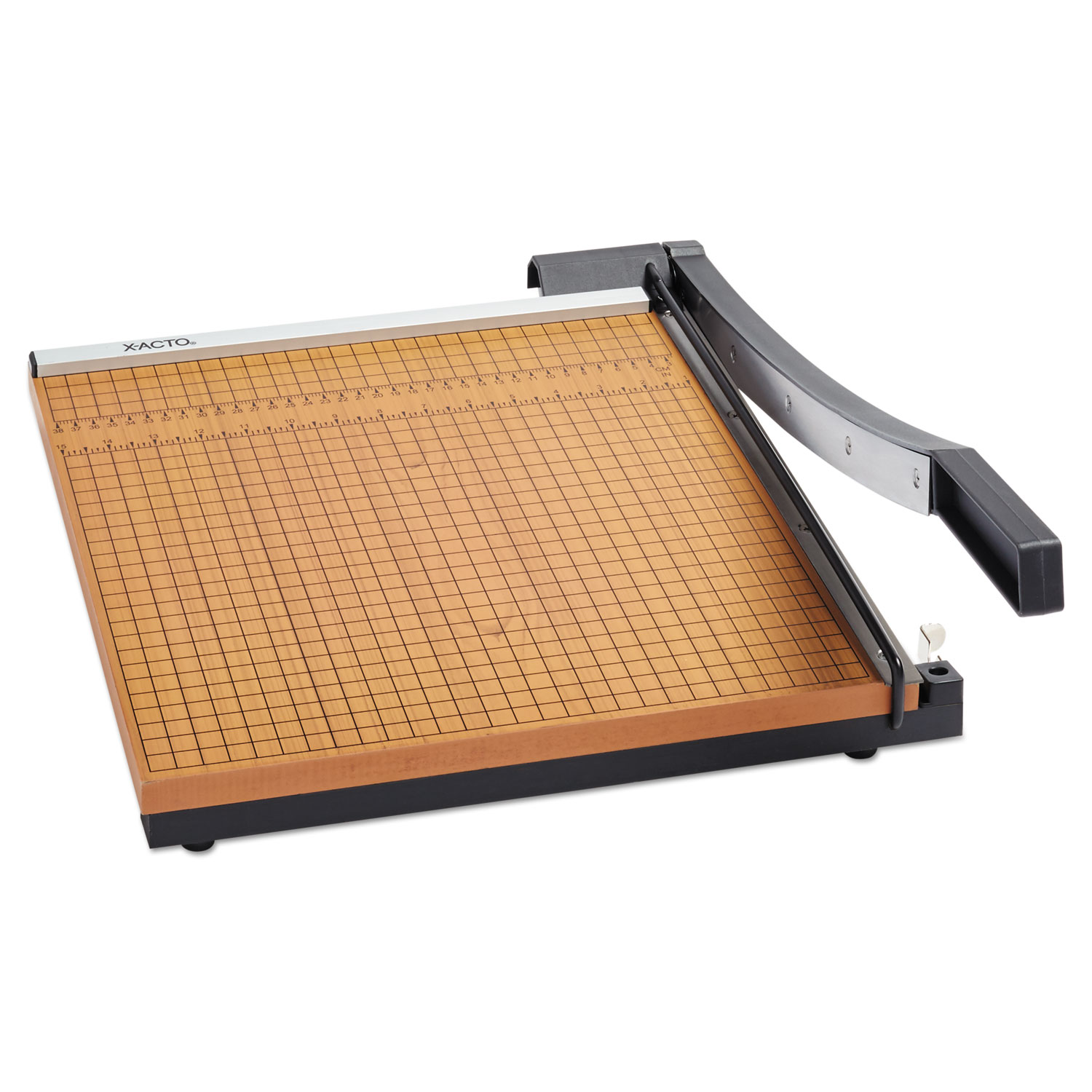 Square Commercial Grade Wood Base Guillotine Trimmer, 15 Sheets, 15 x 15